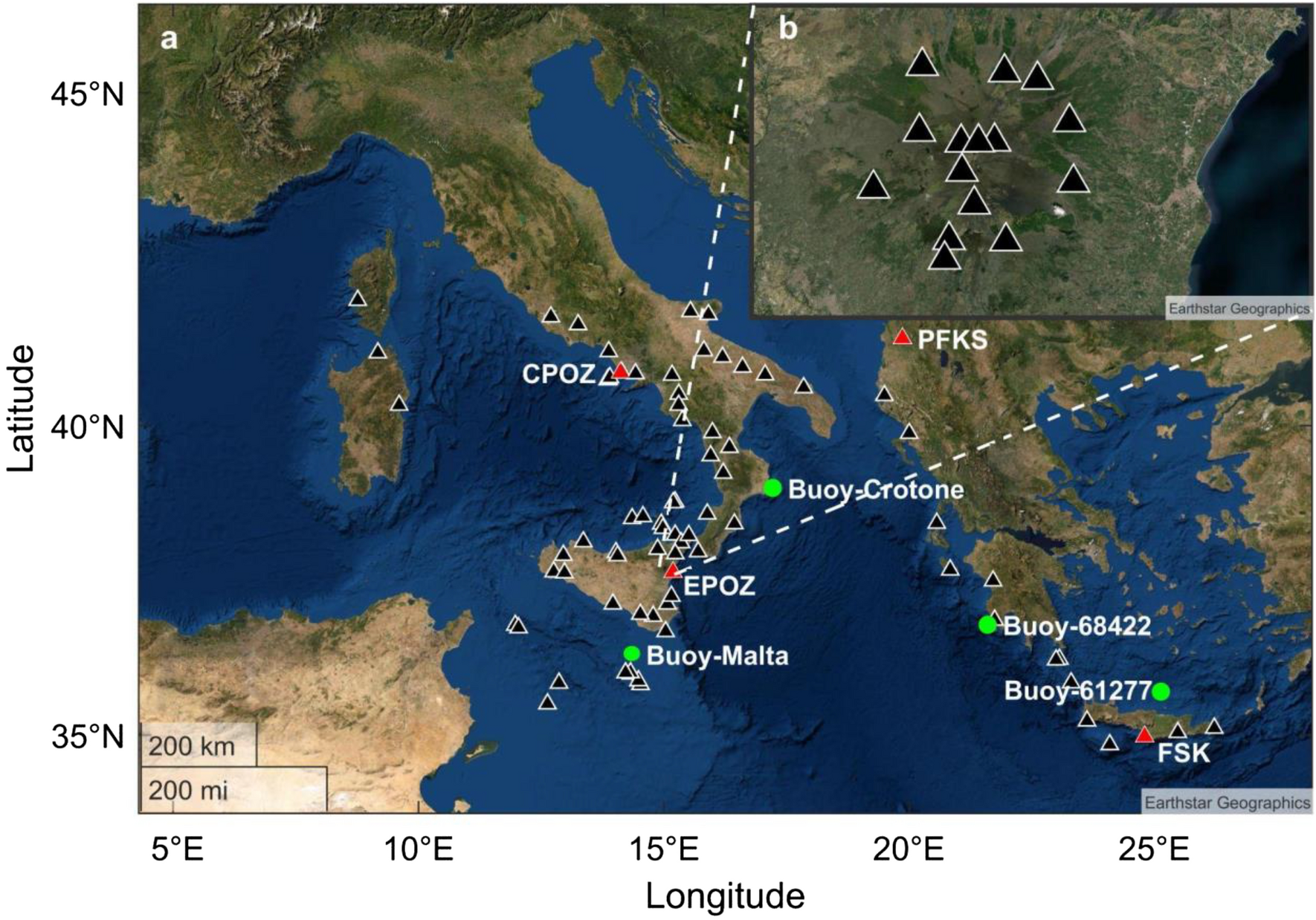 Monitoring extreme meteo-marine events in the Mediterranean area using the  microseism (Medicane Apollo case study) | Scientific Reports
