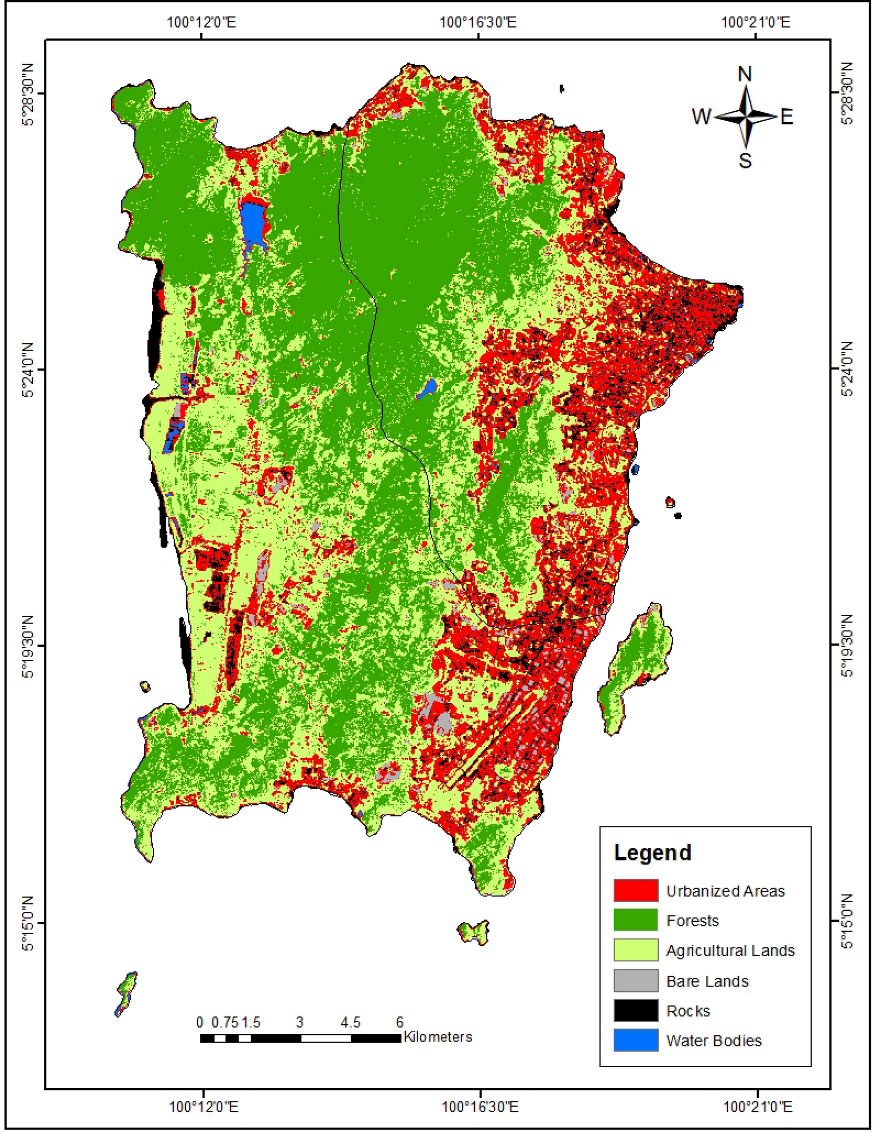 Land use and land cover changes influence the land surface temperature and  vegetation in Penang Island, Peninsular Malaysia | Scientific Reports