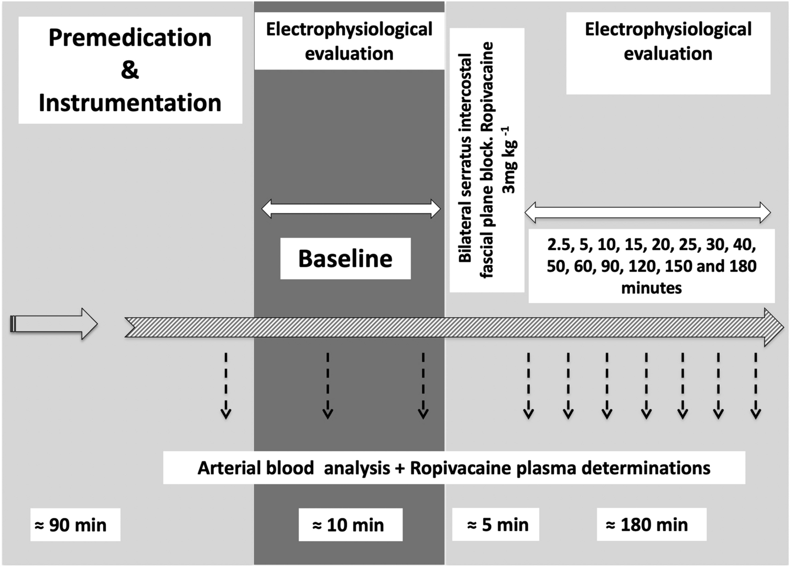 Assessment of cardiotoxicity and plasma ropivacaine concentrations after serratus intercostal fascial plane block in an experimental model Scientific Reports
