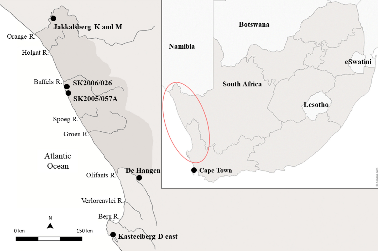 Map showing approximate locations of major archaoelogical traditions in