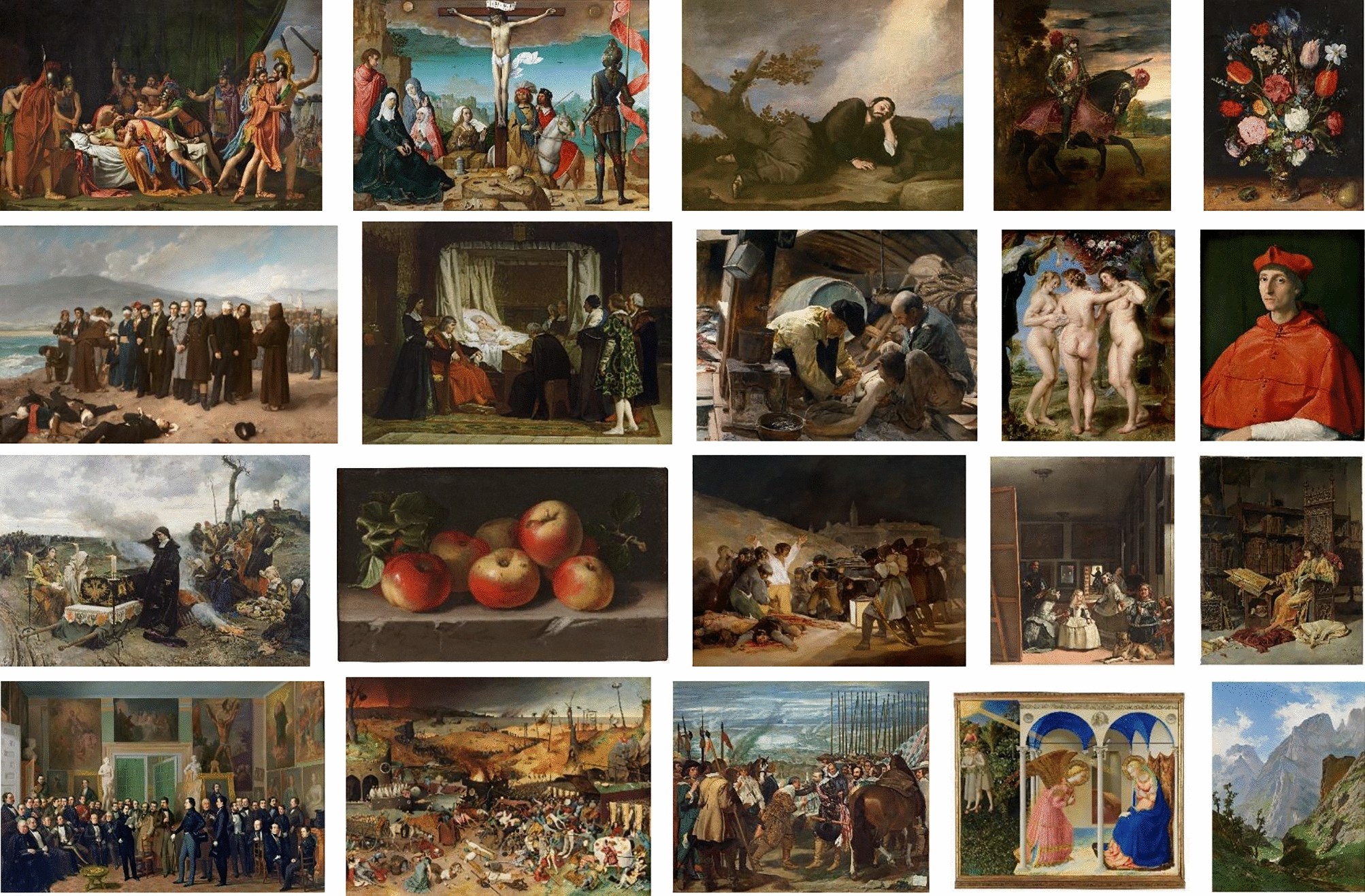 Efficient quantization of painting images by relevant colors 
