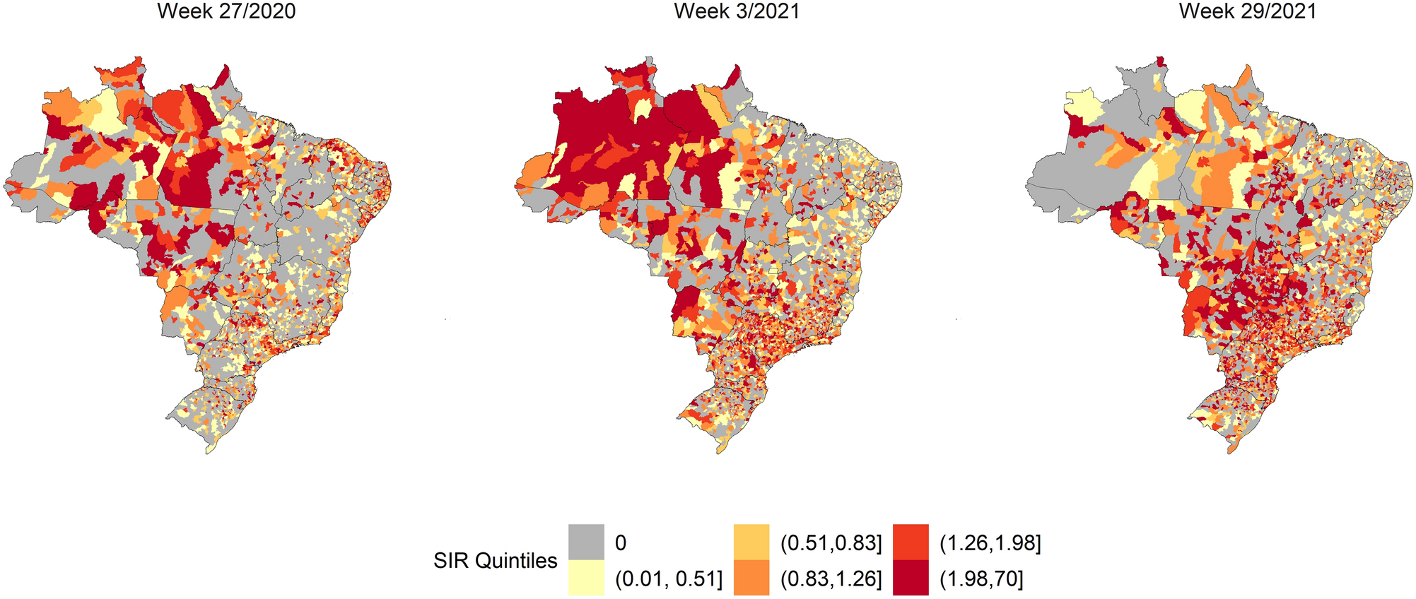 Spatial–temporal distribution of incidence, mortality, and case