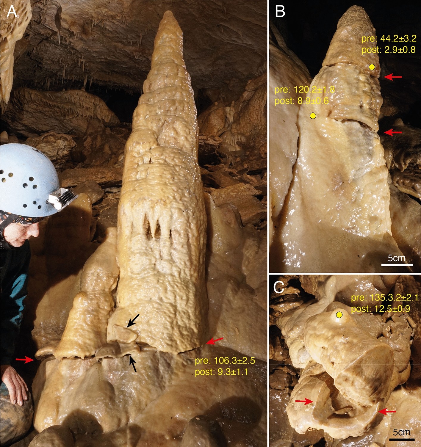 Thermoelasticity of ice explains widespread damage in dripstone caves  during glacial periods | Scientific Reports