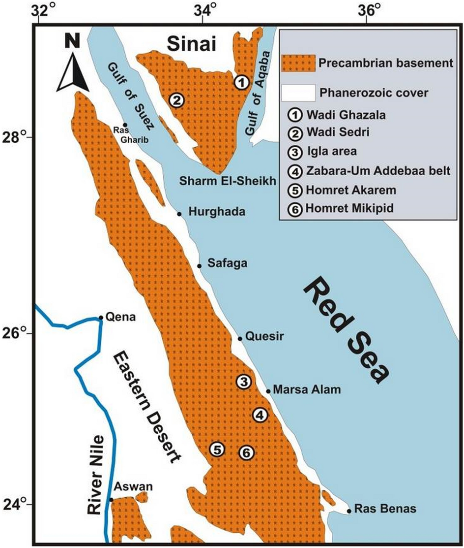 Assessing environmental and radiological impacts and lithological mapping  of beryl-bearing rocks in Egypt using high-resolution sentinel-2 remote  sensing images | Scientific Reports