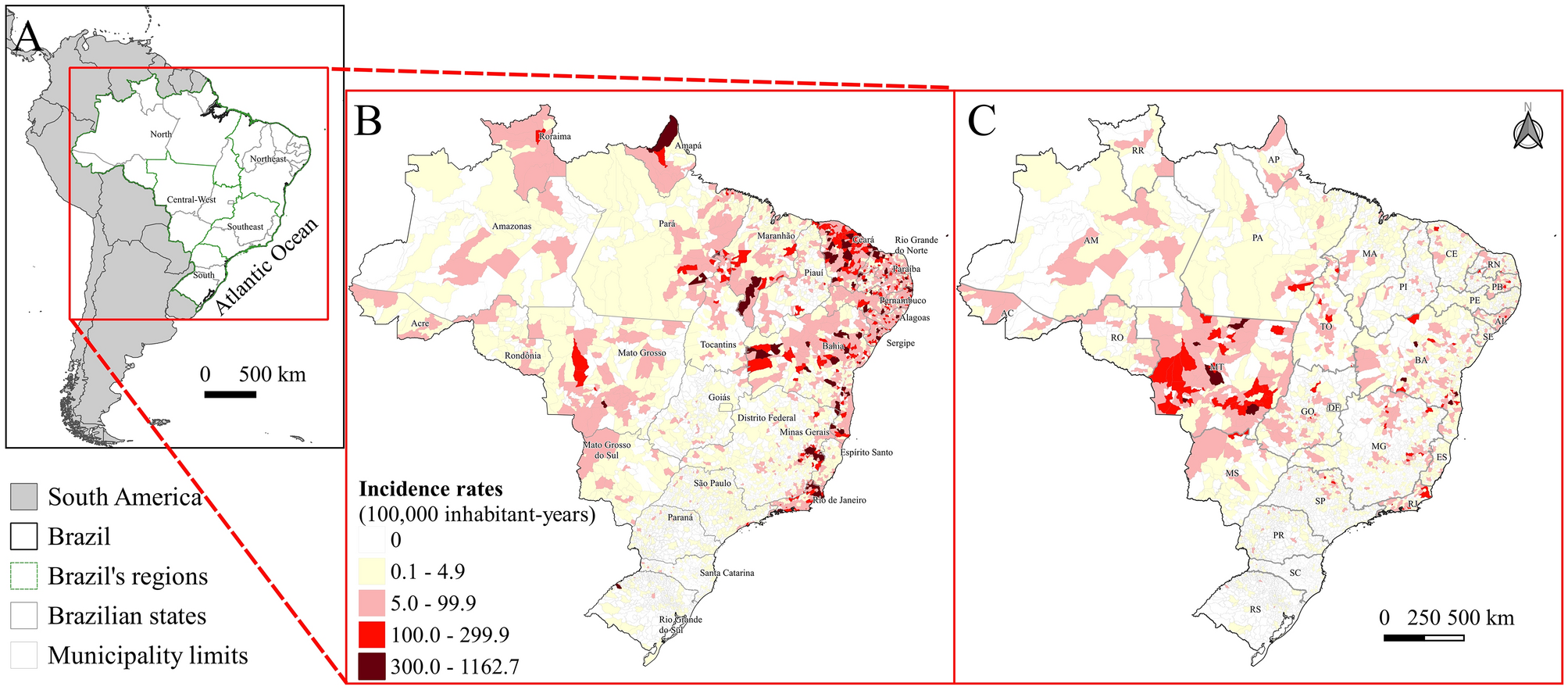 Zika, chikungunya and co-occurrence in Brazil: space-time clusters and  associated environmental–socioeconomic factors | Scientific Reports