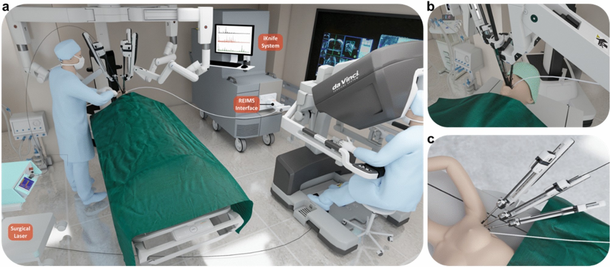 Surgeon who performs surgery on patient ear using ultrasonic knife