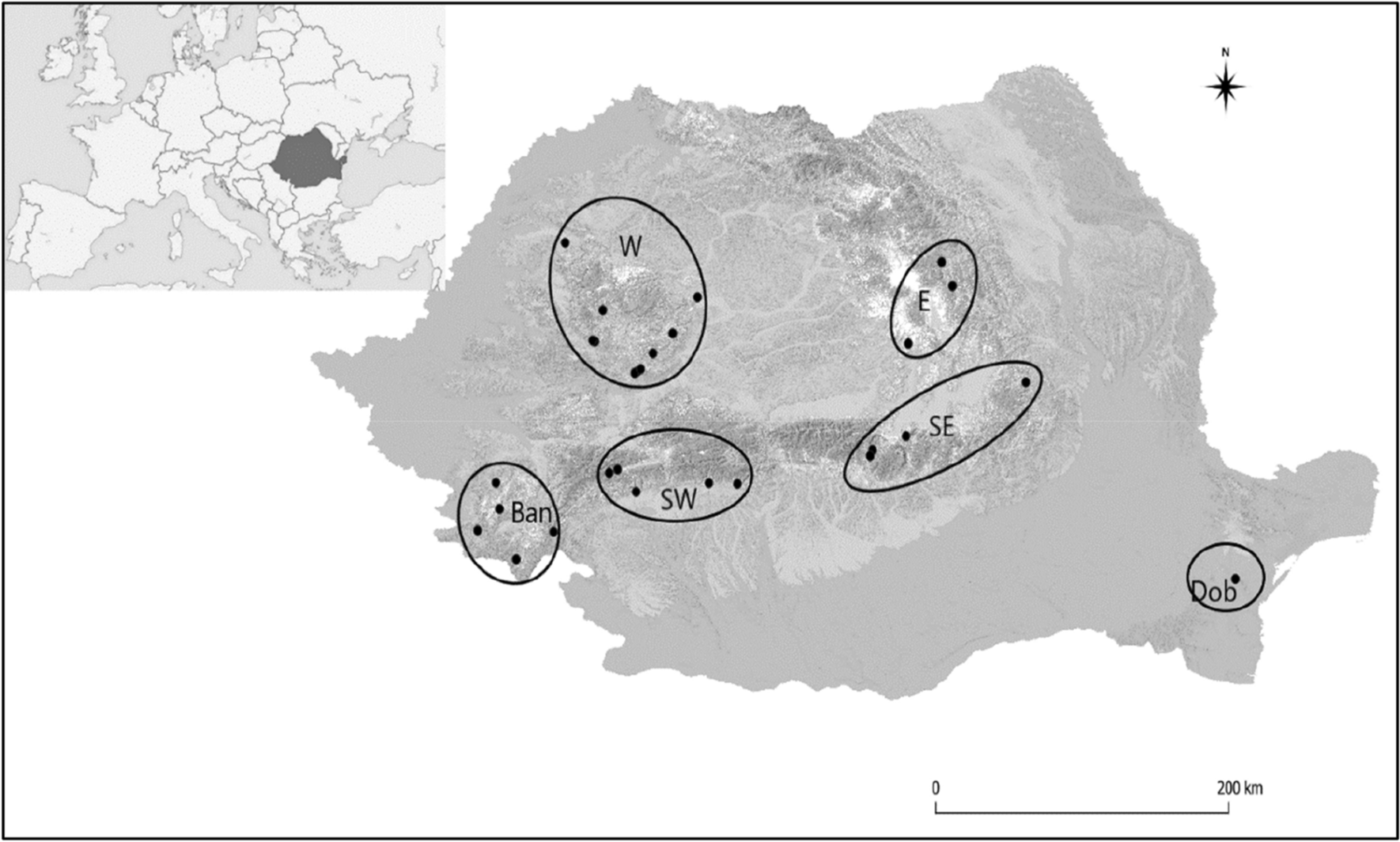 Geographical and environmental patterns of Carpathian land snail faunas in a region of high endemicity