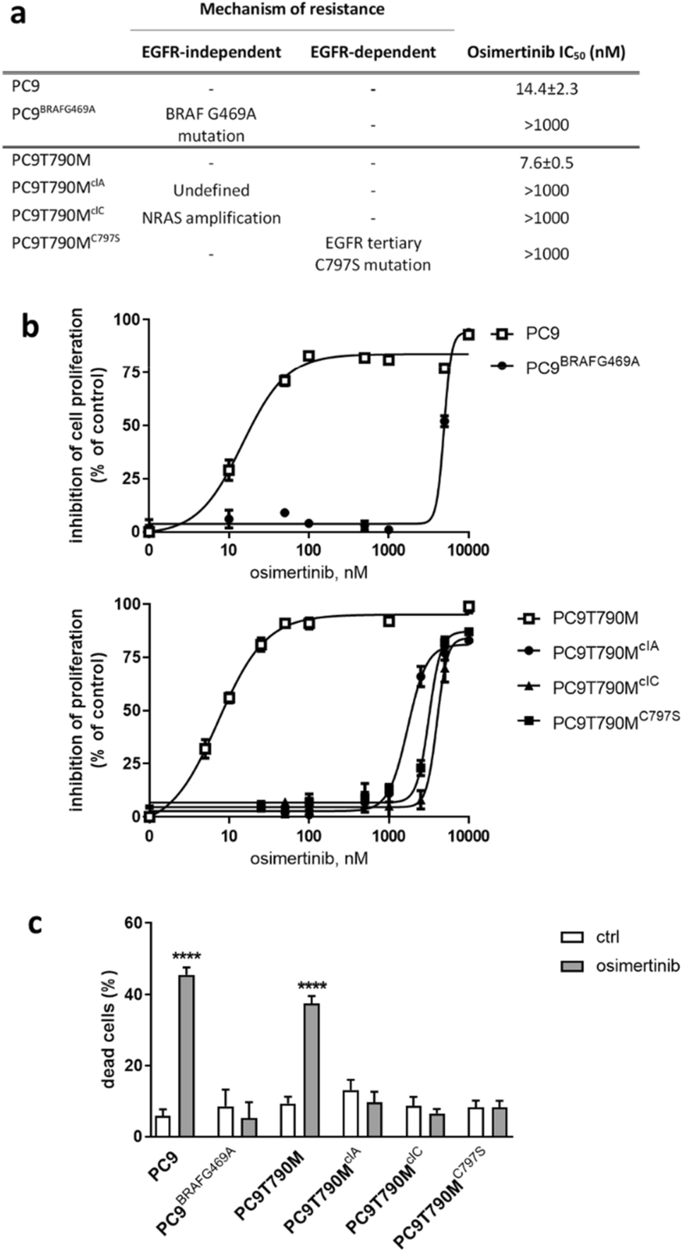 Targeting glucosylceramide synthase induces antiproliferative and  proapoptotic effects in osimertinib-resistant NSCLC cell models |  Scientific Reports