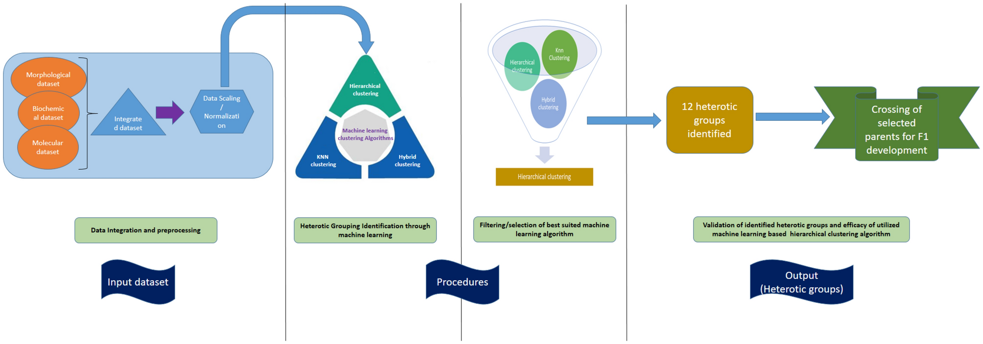 Application of machine learning for identification of heterotic 