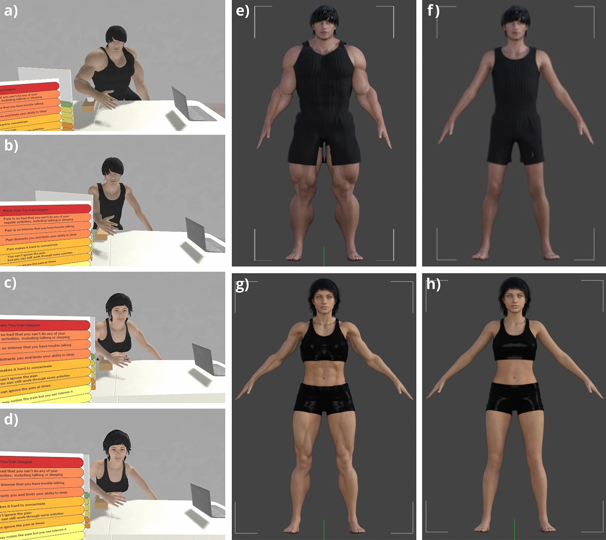 js AI sex The proteus effect on human pain perception through avatar muscularity and  gender factors | Scientific Reports