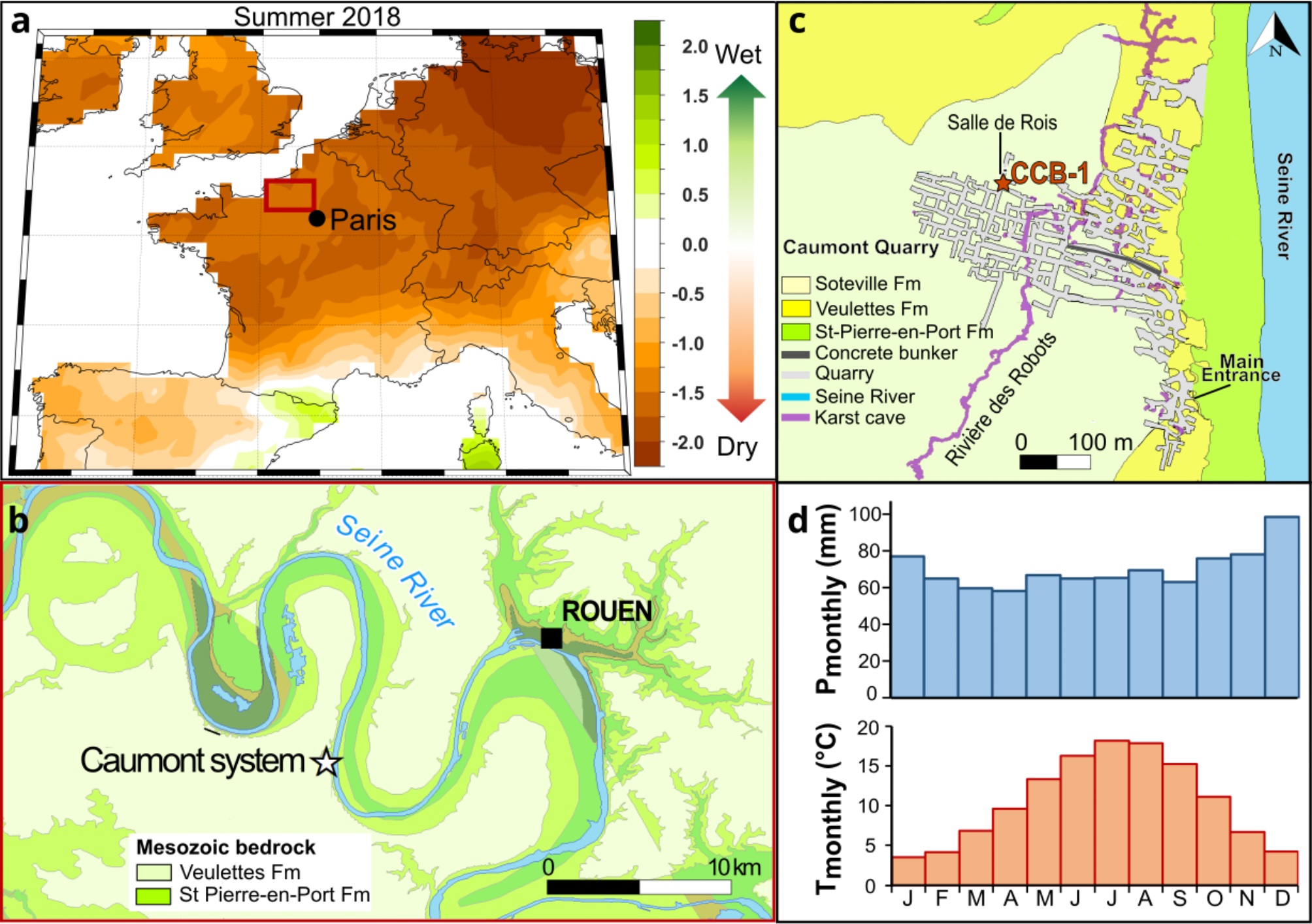 A multi-proxy stalagmite record indicates a shift in forcing of 