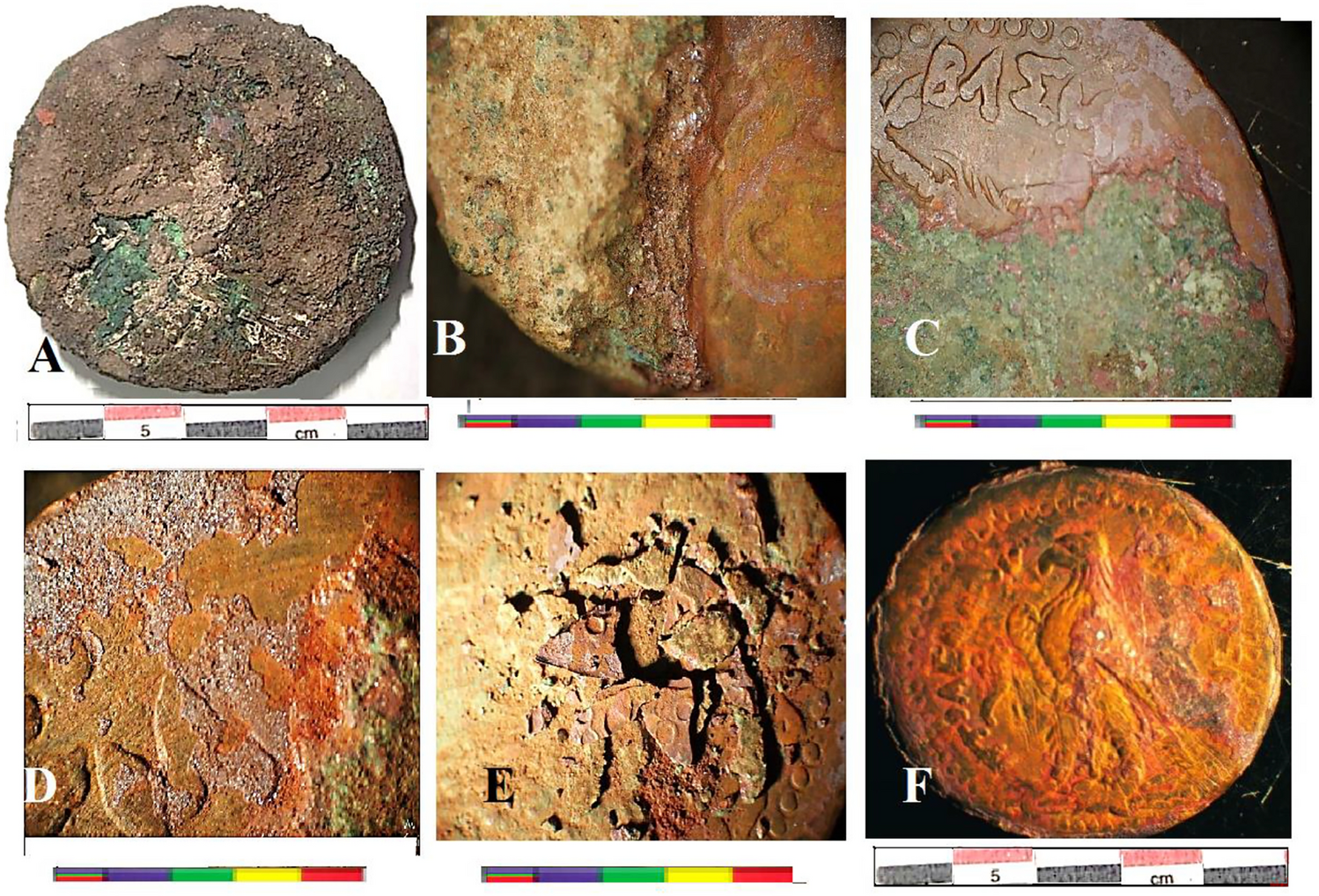 Evaluation of the corrosion resistance of bronze patina or/and protective  coating on the surface of the archaeological coins | Scientific Reports