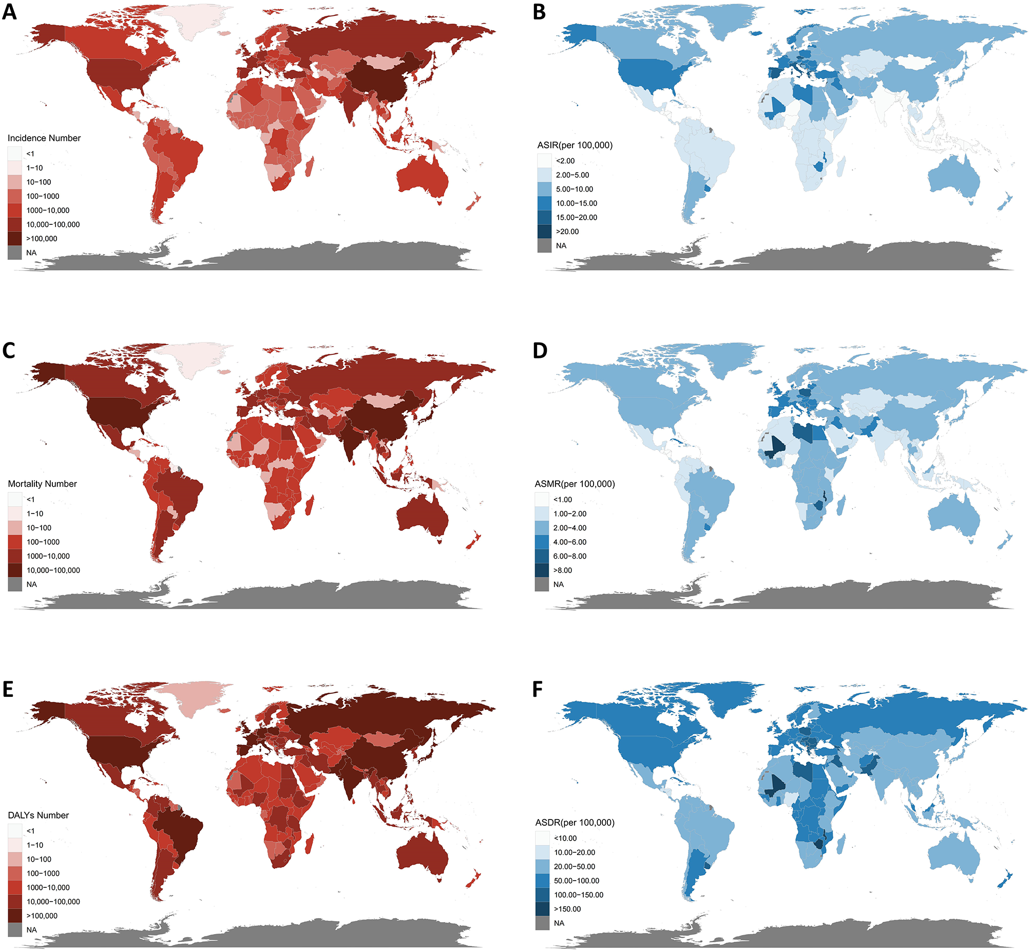 Trends in the global, regional, and national burden of bladder cancer from  1990 to 2021: an observational study from the global burden of disease  study 2021 | Scientific Reports
