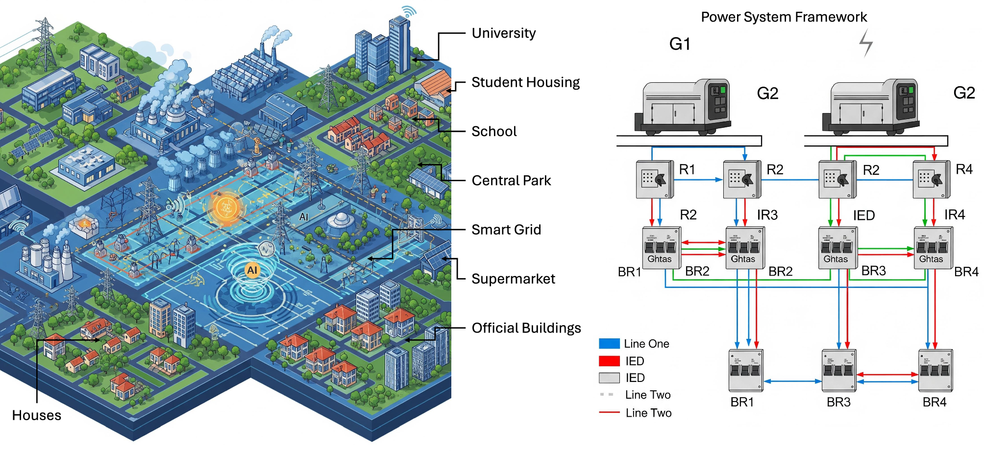 Detection of disturbances and cyber-attacks in smart grids using 