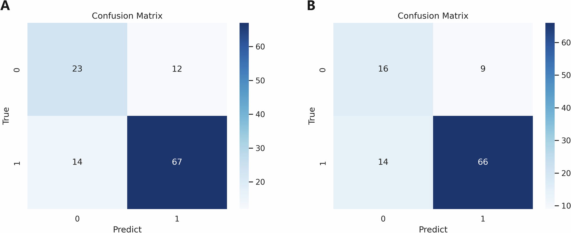 Fig. 3: shows the confusion matrix for Model SEG-CL-NC in distinguishing benign from malignant PSTs.