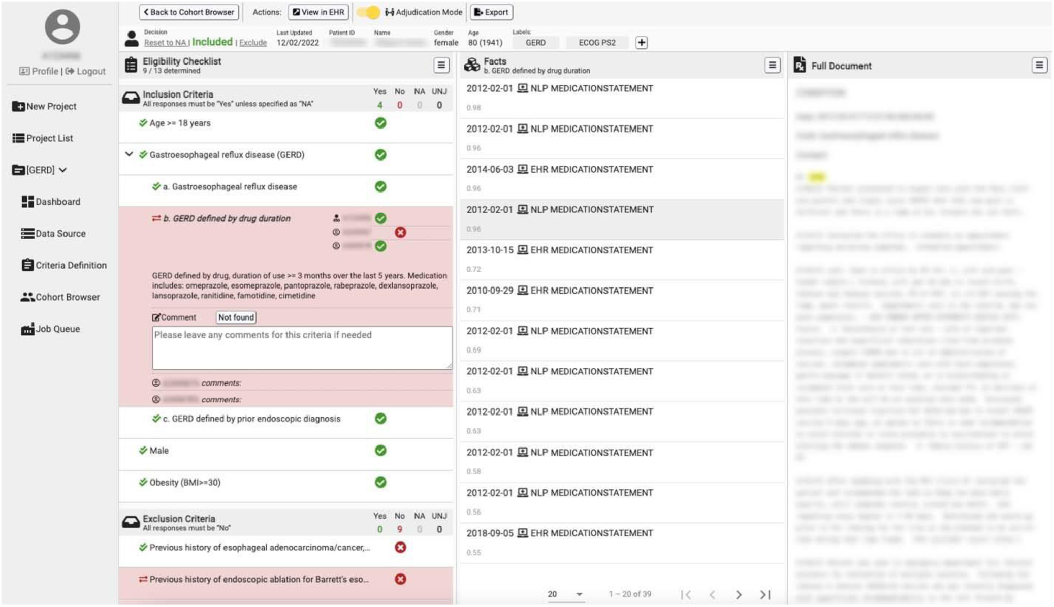 Fig. 5: IMPACT evidence display page.