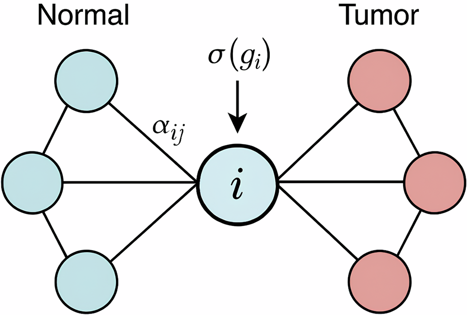 Fig. 13: Illustration of the topological gating mechanism on a mini-graph.