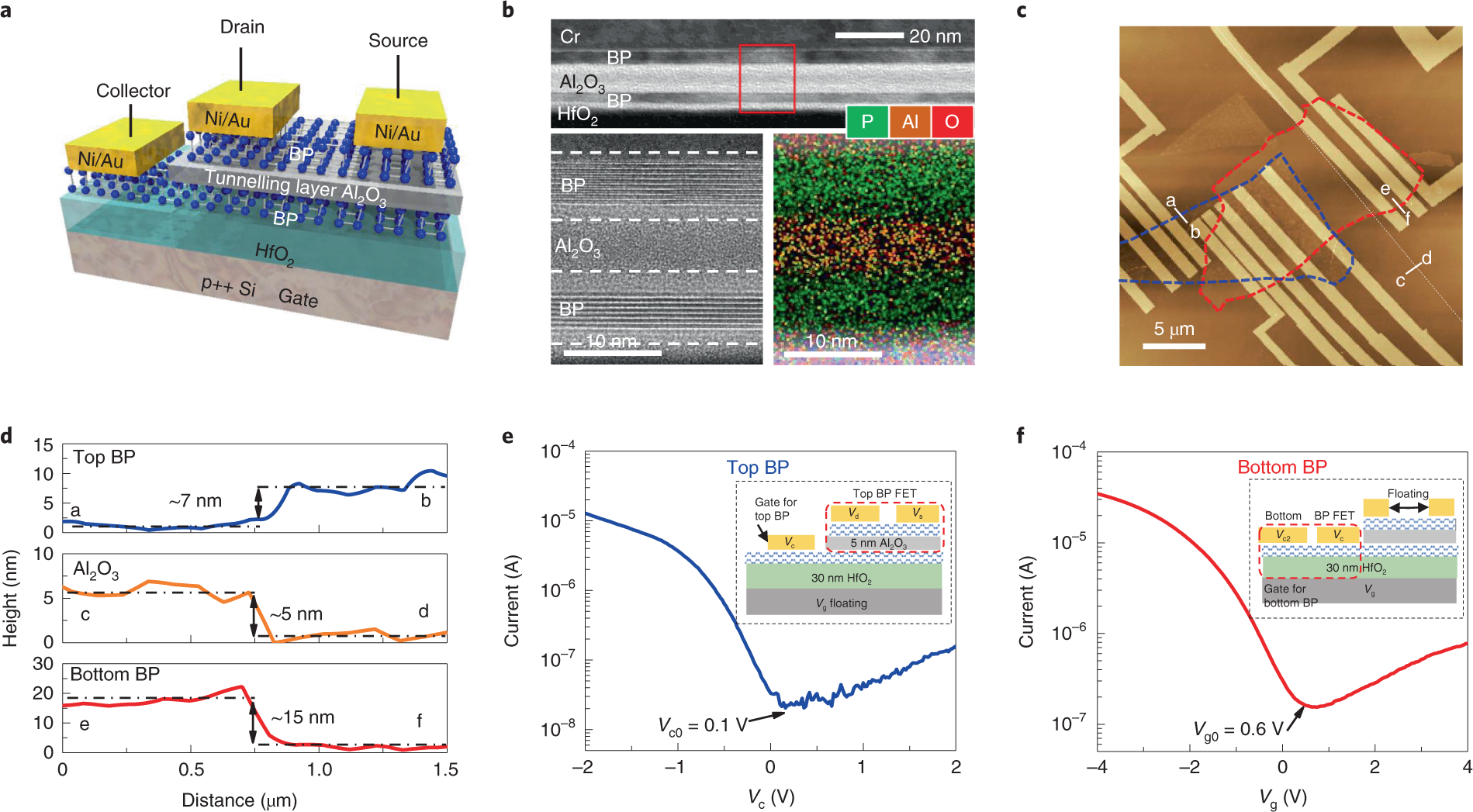 A transverse tunnelling field-effect transistor made from a van der Waals  heterostructure | Nature Electronics