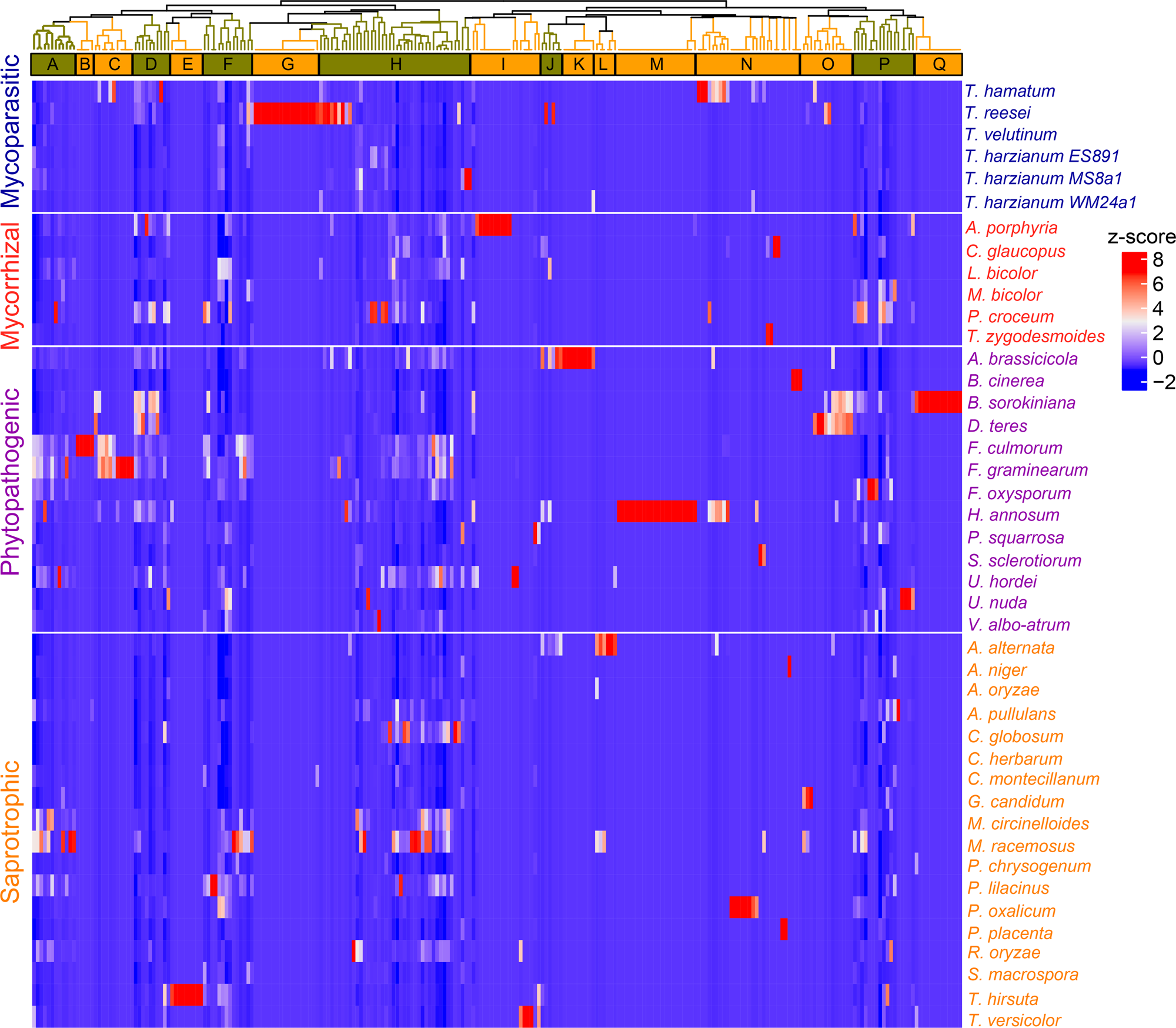 Volatile organic compound patterns predict fungal trophic mode and  lifestyle | Communications Biology