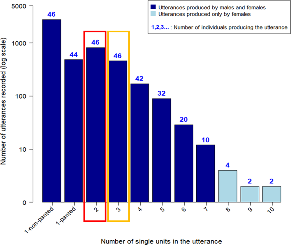 Chimpanzees produce diverse vocal sequences with ordered and recombinatorial properties | Communications Biology Chimpanzees produce diverse vocal sequences with ordered and recombinatorial properties | Communications Biology