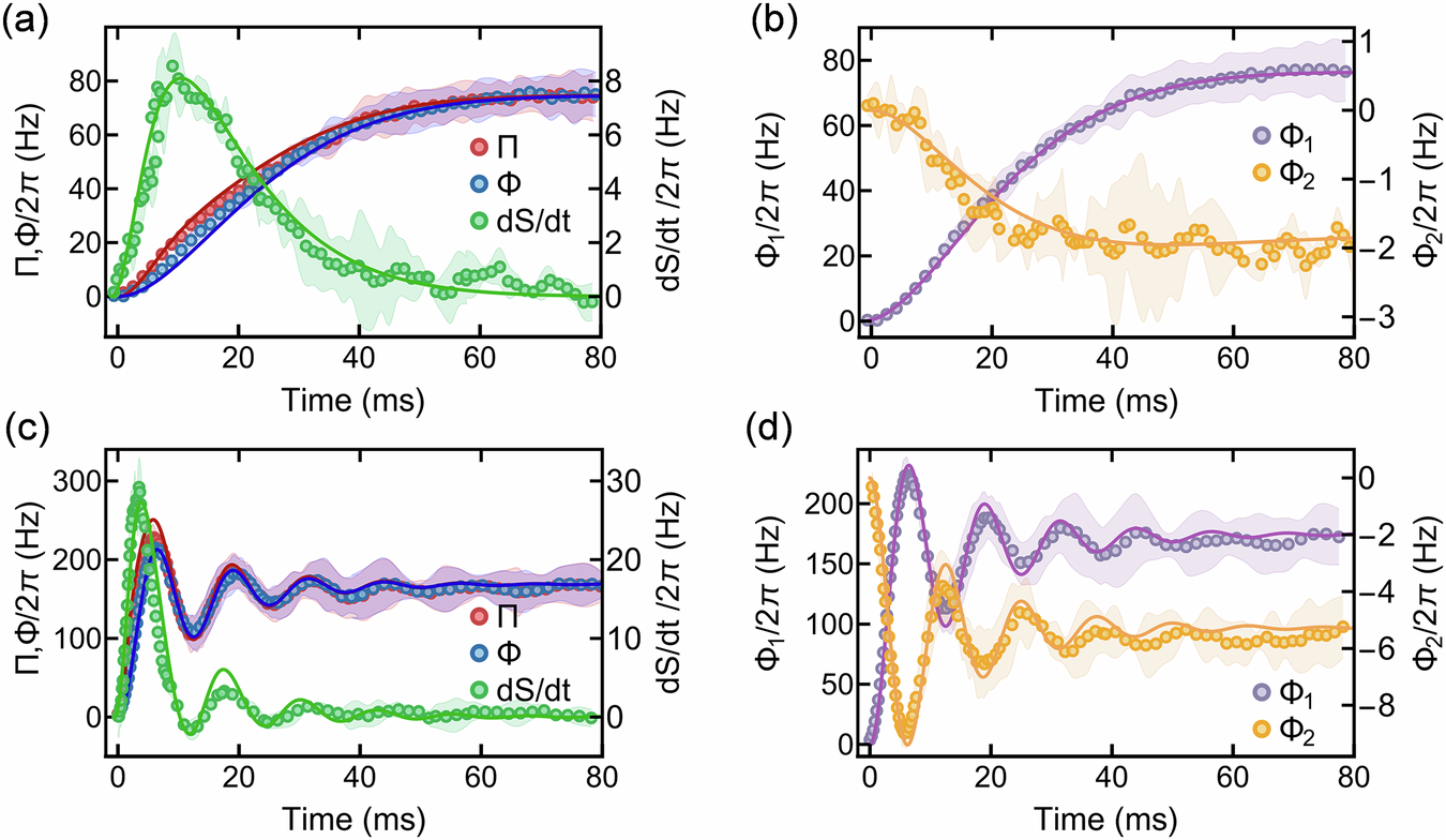 Fig. 3: Dynamical evolutions of the entropy rates.