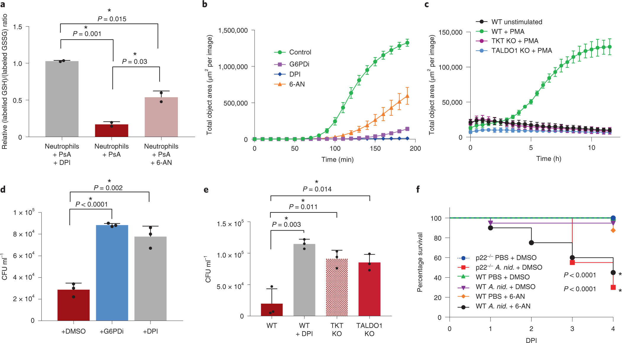 Fig. 5: Disruptions of pentose cycle limit neutrophil functions and pathogen killing.