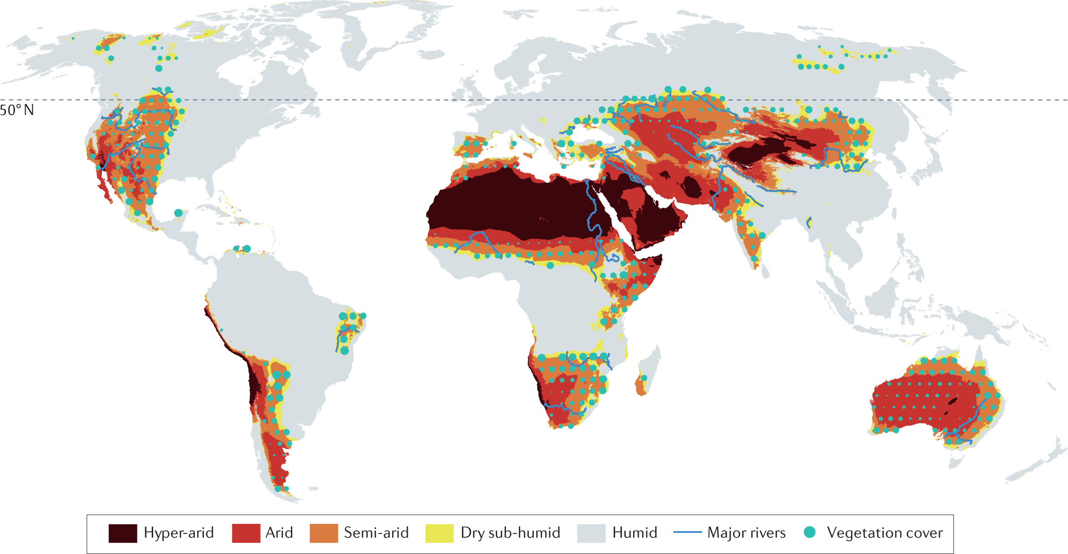 Multifaceted characteristics of dryland aridity changes in a warming world  | Nature Reviews Earth & Environment