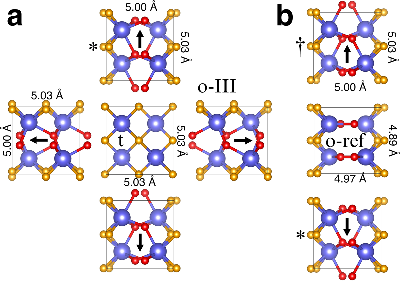 Fig. 1: Ferroelectric domains expected in hafnia.