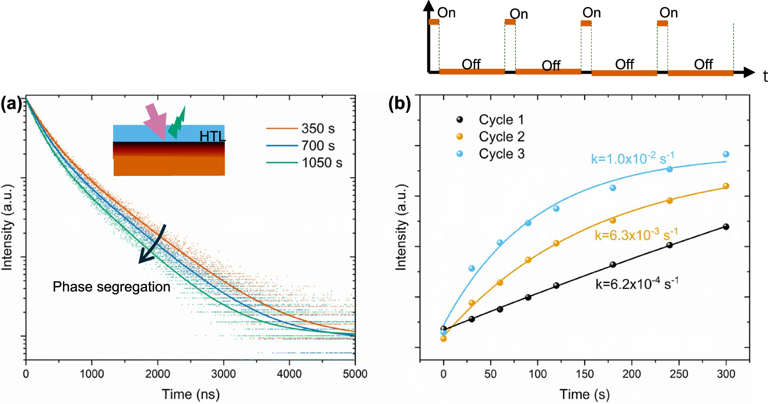 Fig. 5: Potential application of longitudinal phase segregation in enhancing the hole extraction at perovskite/HTL interface.