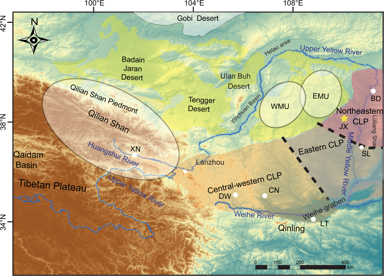 Stepwise increased spatial provenance contrast on the Chinese Loess Plateau  over late Miocene-Pleistocene | Communications Earth & Environment