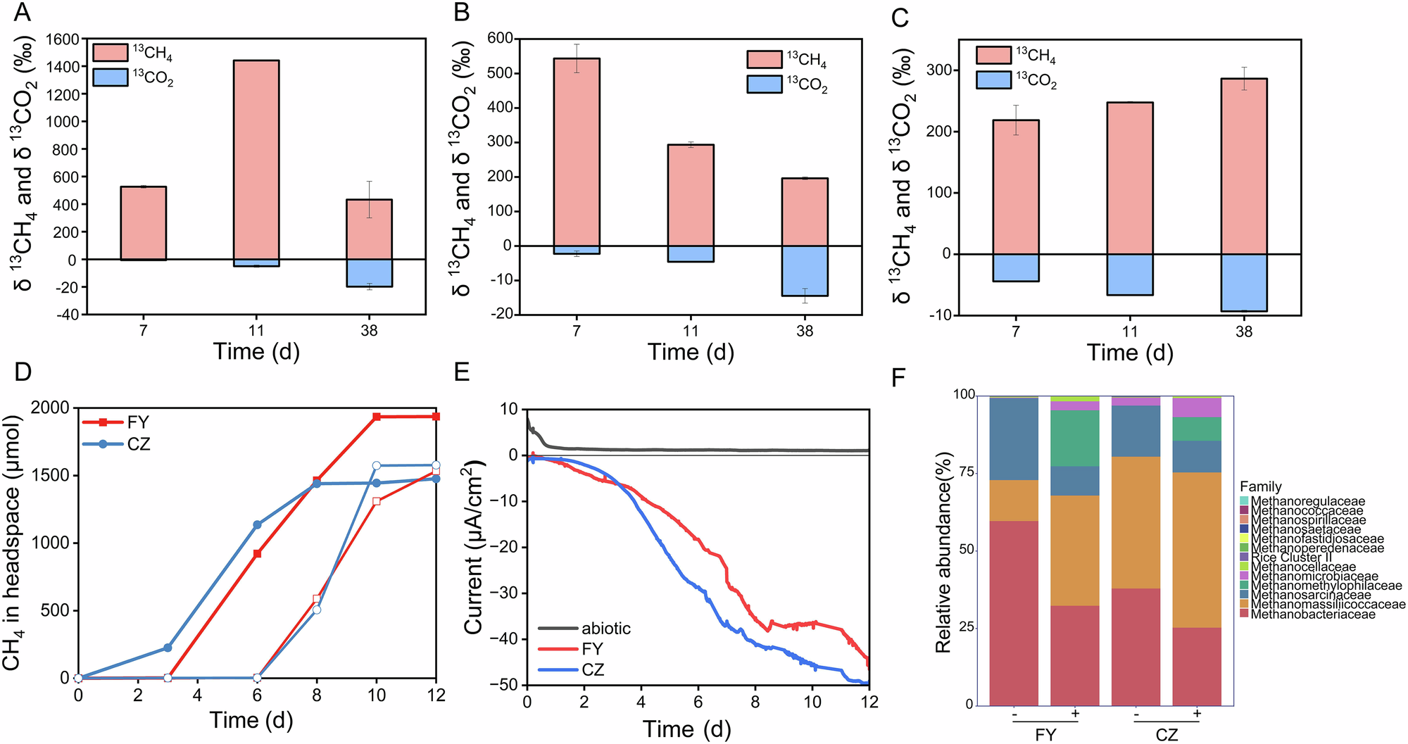 Fig. 6: Extracellular electron enables DMAs and methanol-derived methanogenesis by paddy soils.