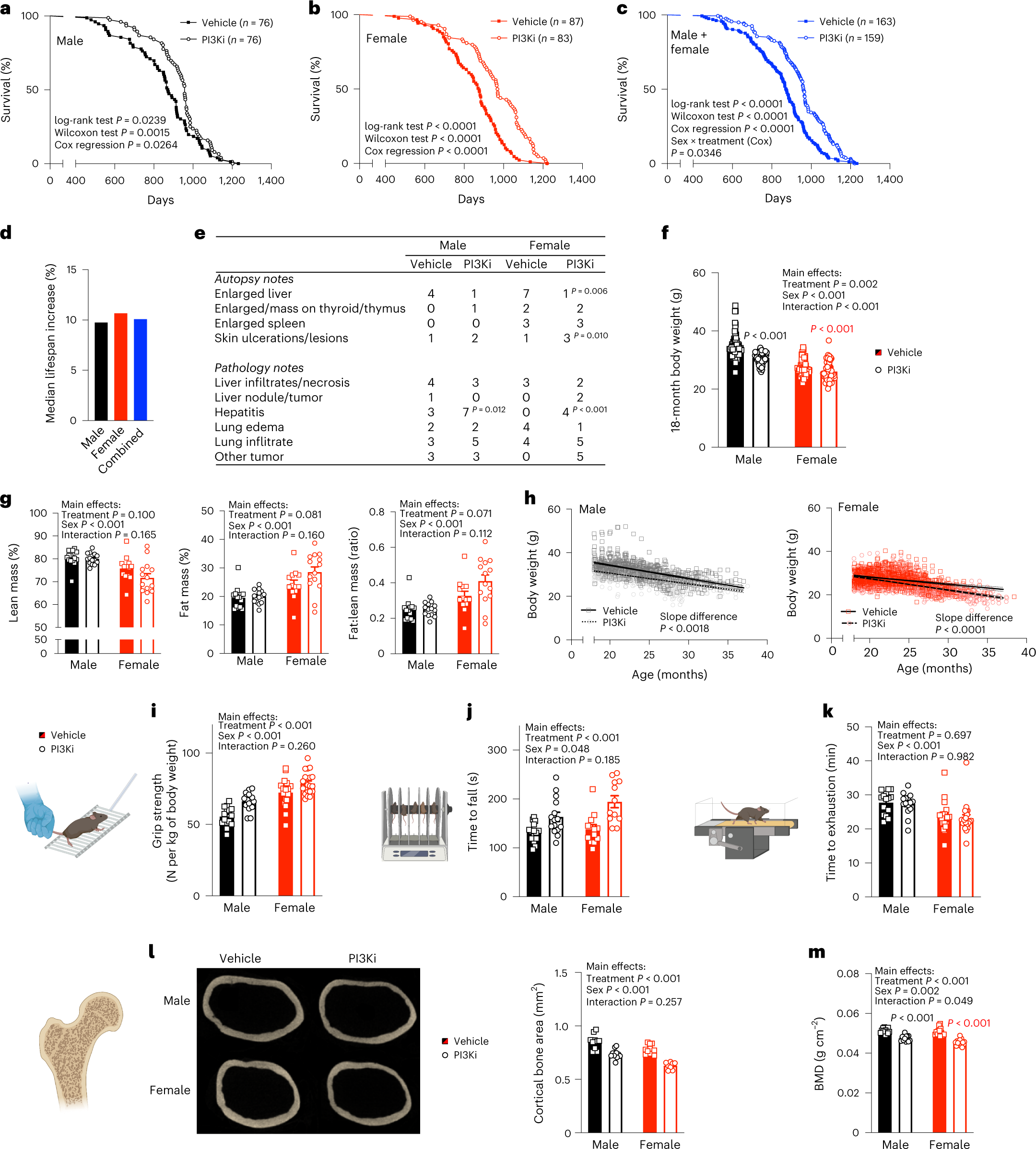 Dietary supplementation of clinically utilized PI3K p110α inhibitor extends the lifespan of male and female mice Nature Aging image