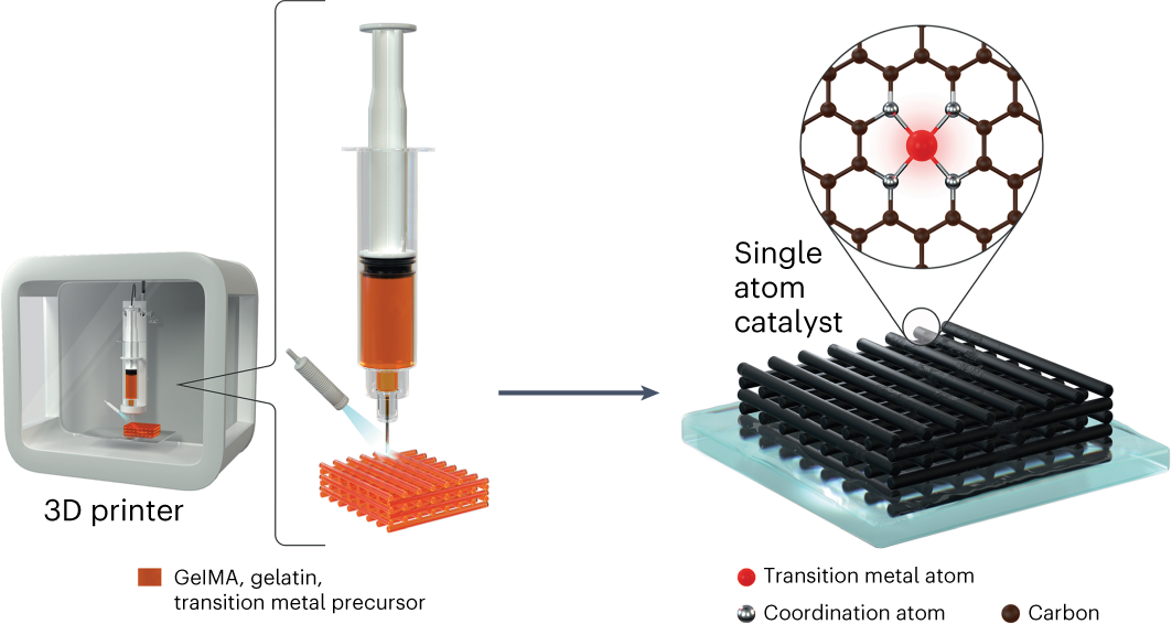 A general approach to 3D-printed single-atom catalysts | Nature Synthesis