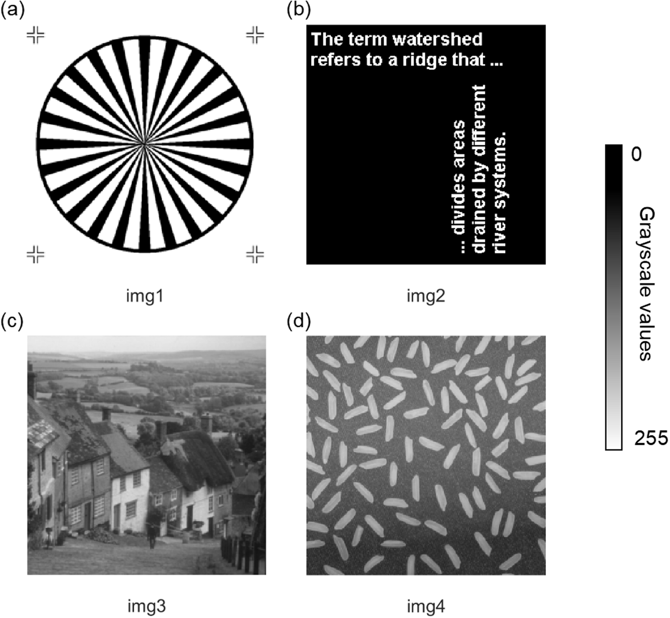 Fig. 3: Images for simulating experiments.