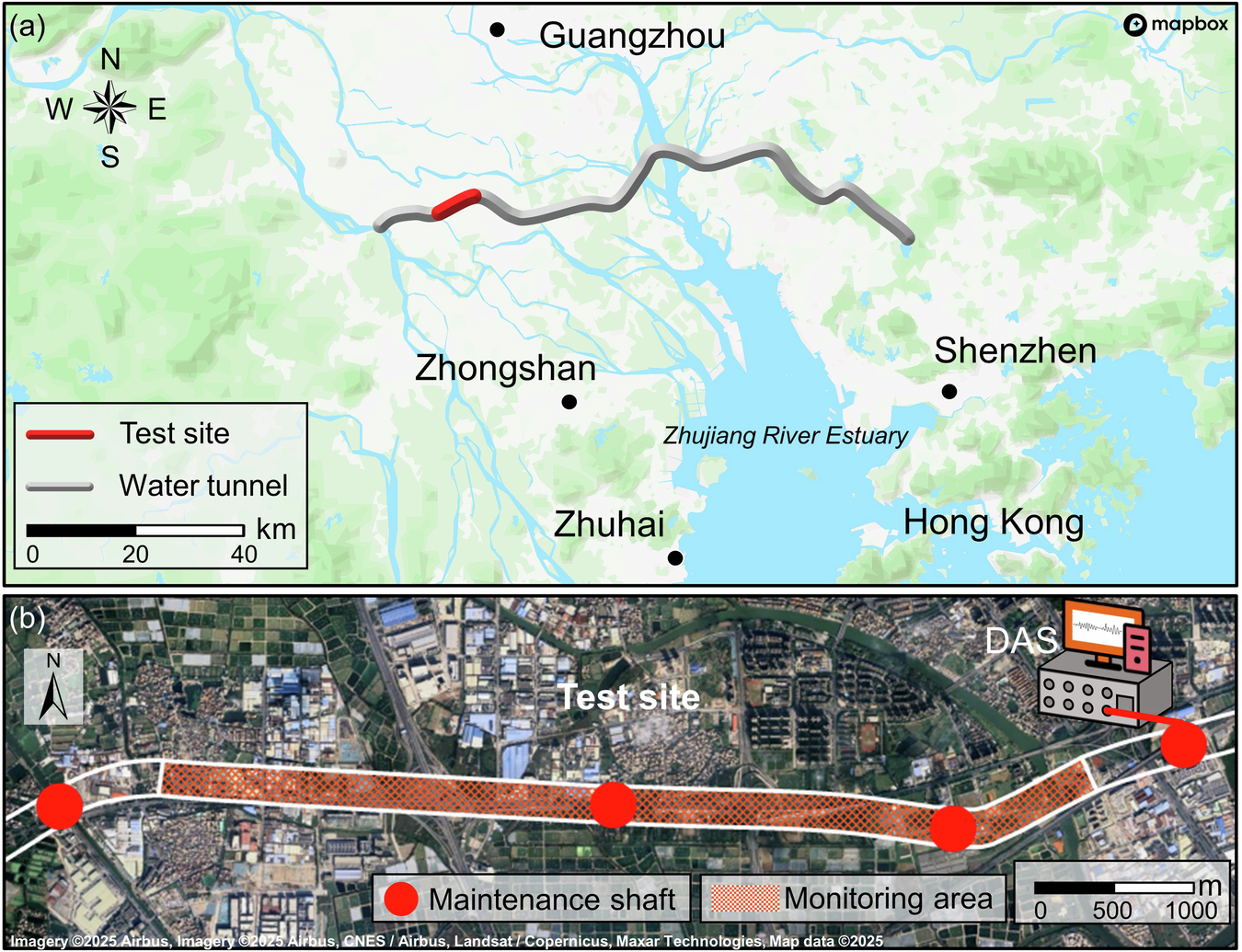 Fig. 1: Layout of the monitored aqueduct.