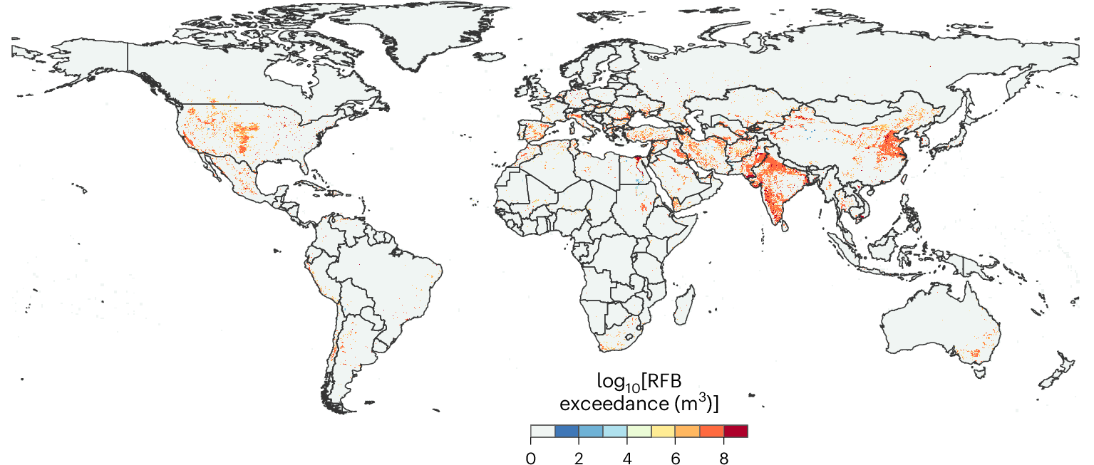 Tracking grid-level freshwater boundary exceedance along global supply  chains from consumption to impact | Nature Water