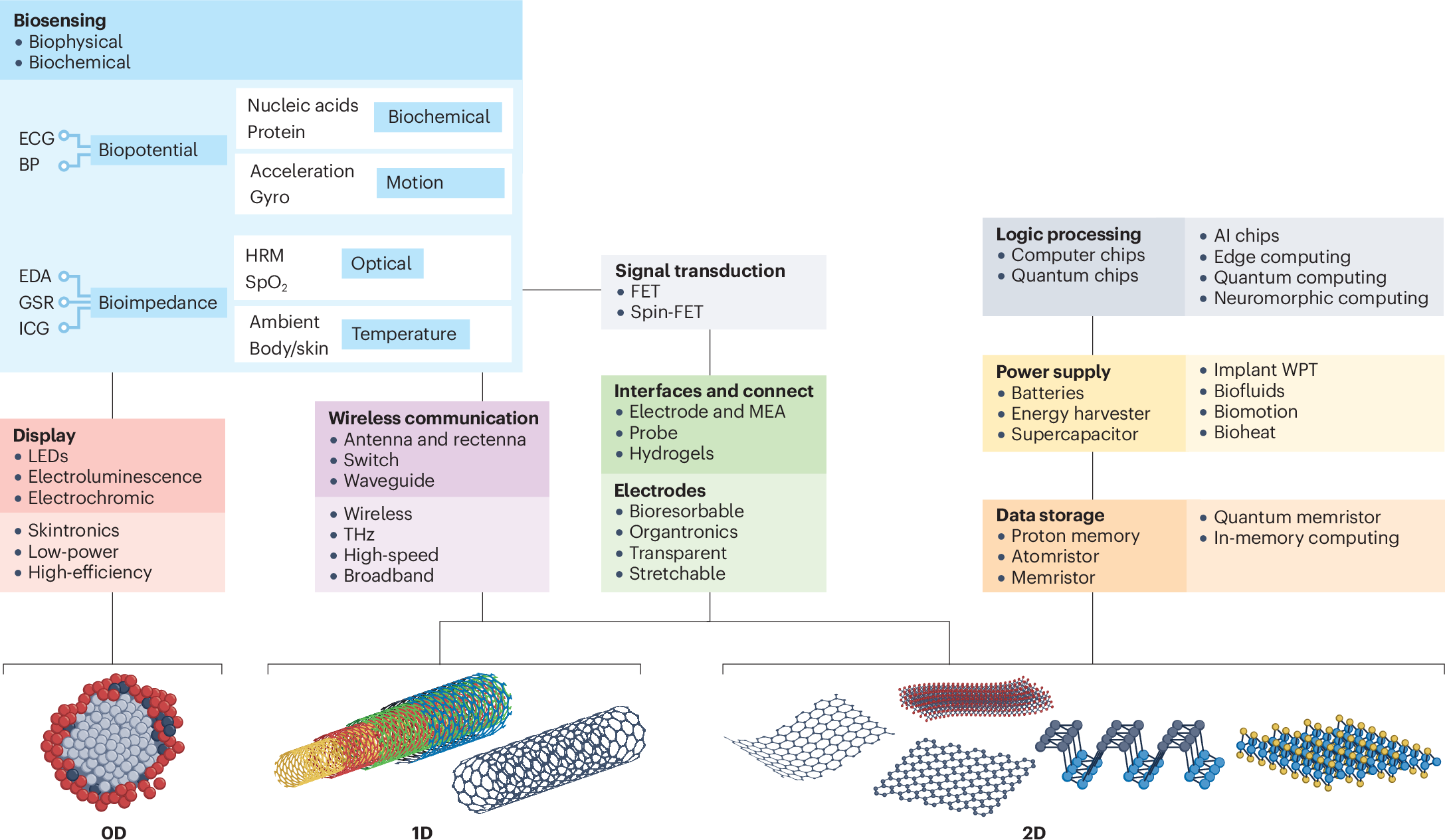 Low-dimensional materials for bioelectronic devices | Nature Reviews  Bioengineering