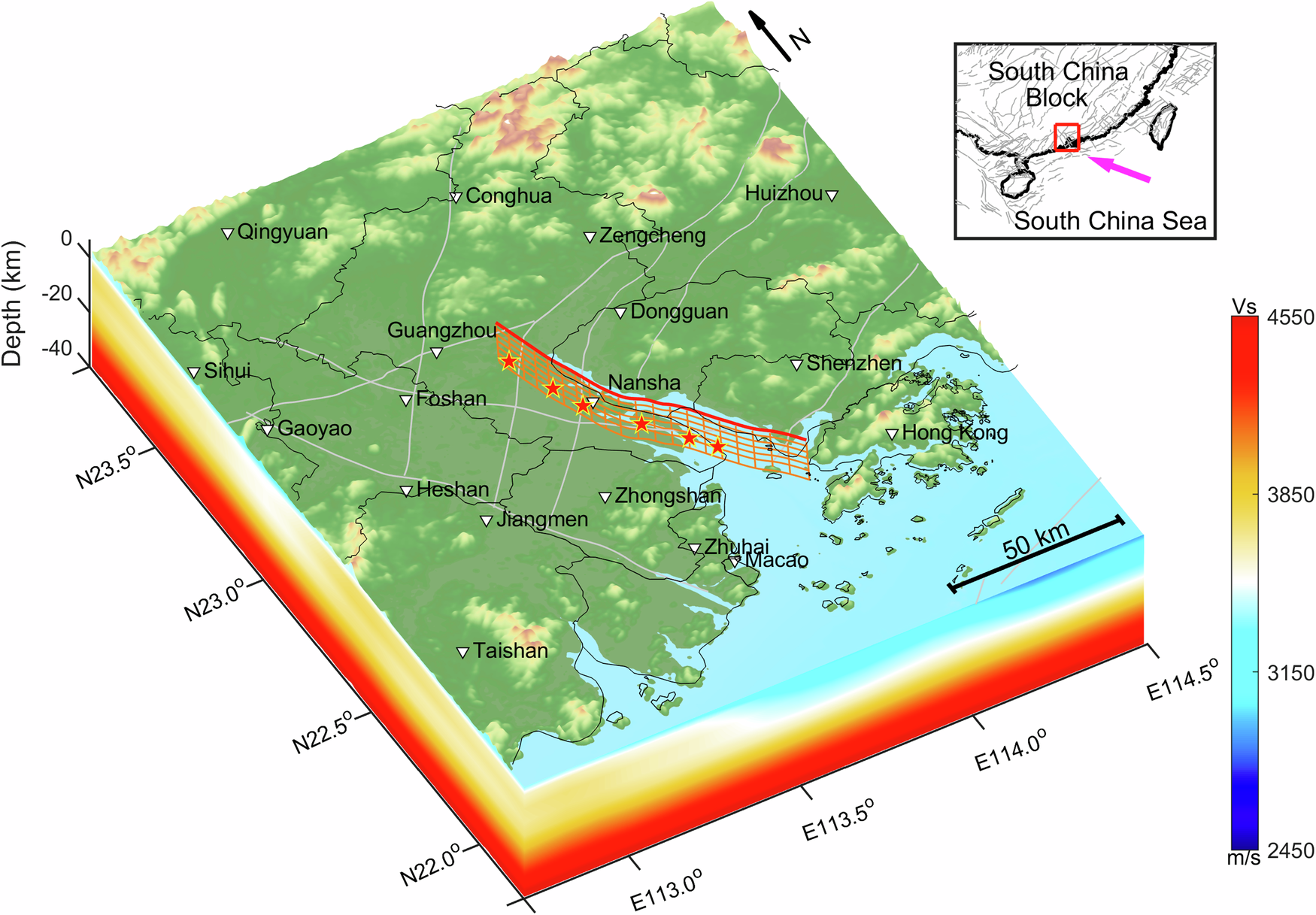 The physics-based deterministic scenarios for earthquake hazards and losses  of the Zhujiangkou fault in southern China | npj Natural Hazards