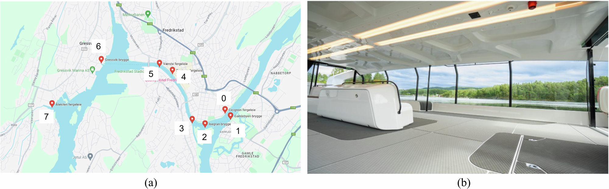 Fig. 3: Case location and the vessel.