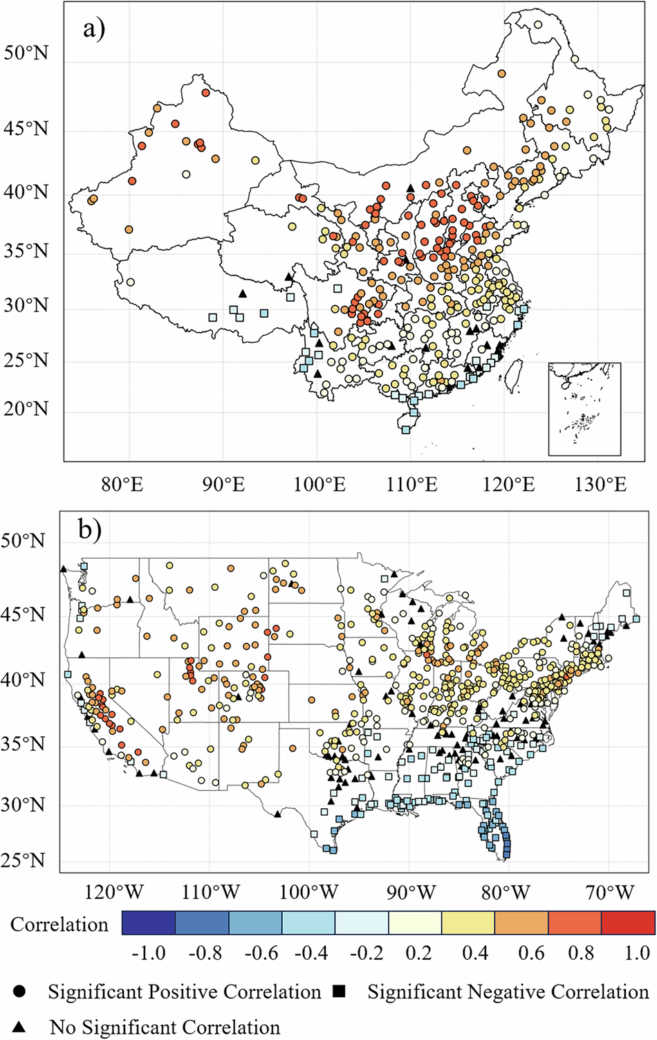Fig. 1: Correlation between temperature and ozone concentration.