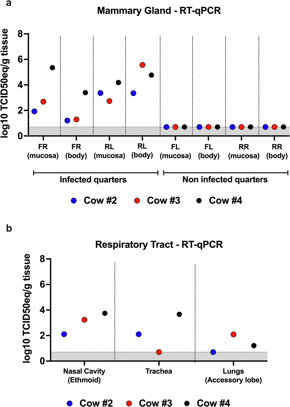 Fig. 5: Viral RNA detection in the tissues.