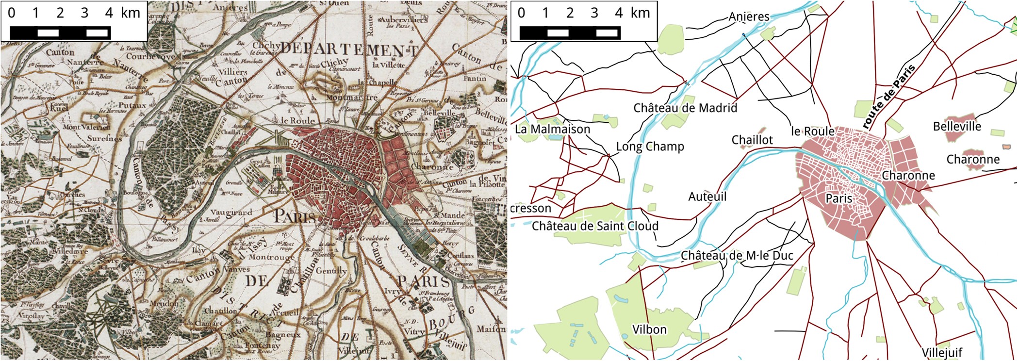 Roads And Cities Of 18th Century France Scientific Data