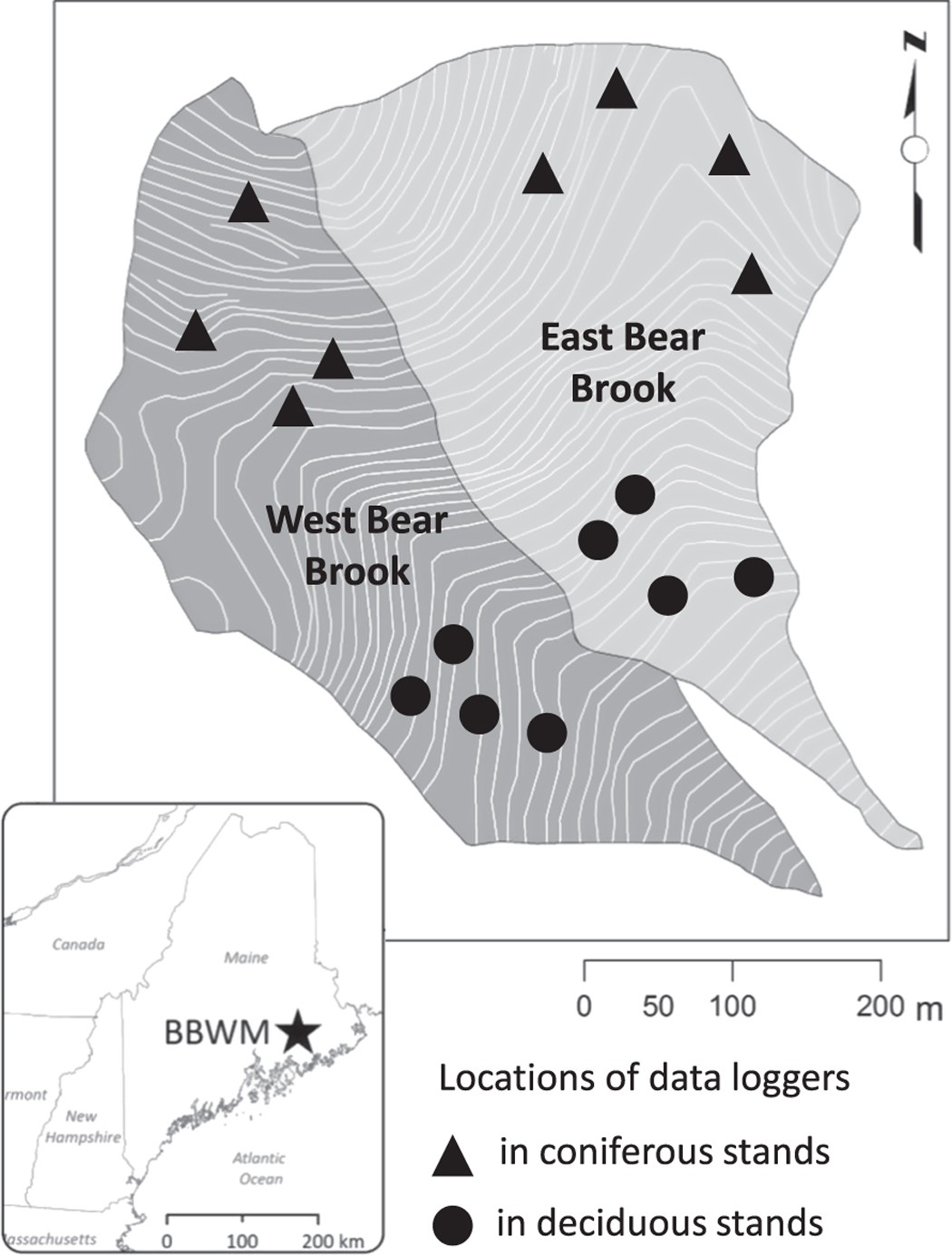 Fifteen–year record of soil temperature at the Bear Brook Watershed in  Maine | Scientific Data