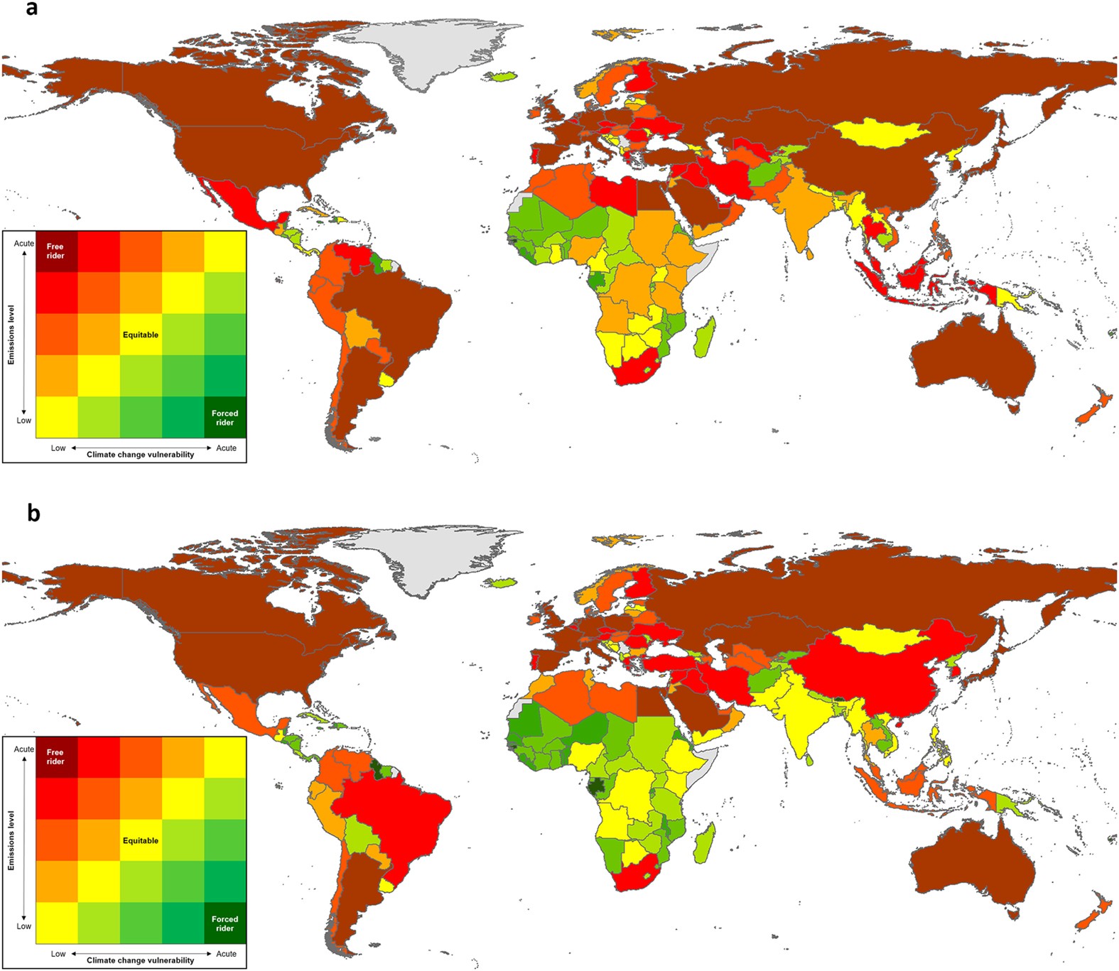 Global Mismatch Between Greenhouse Gas Emissions And The Burden Of Climate Change Scientific Reports
