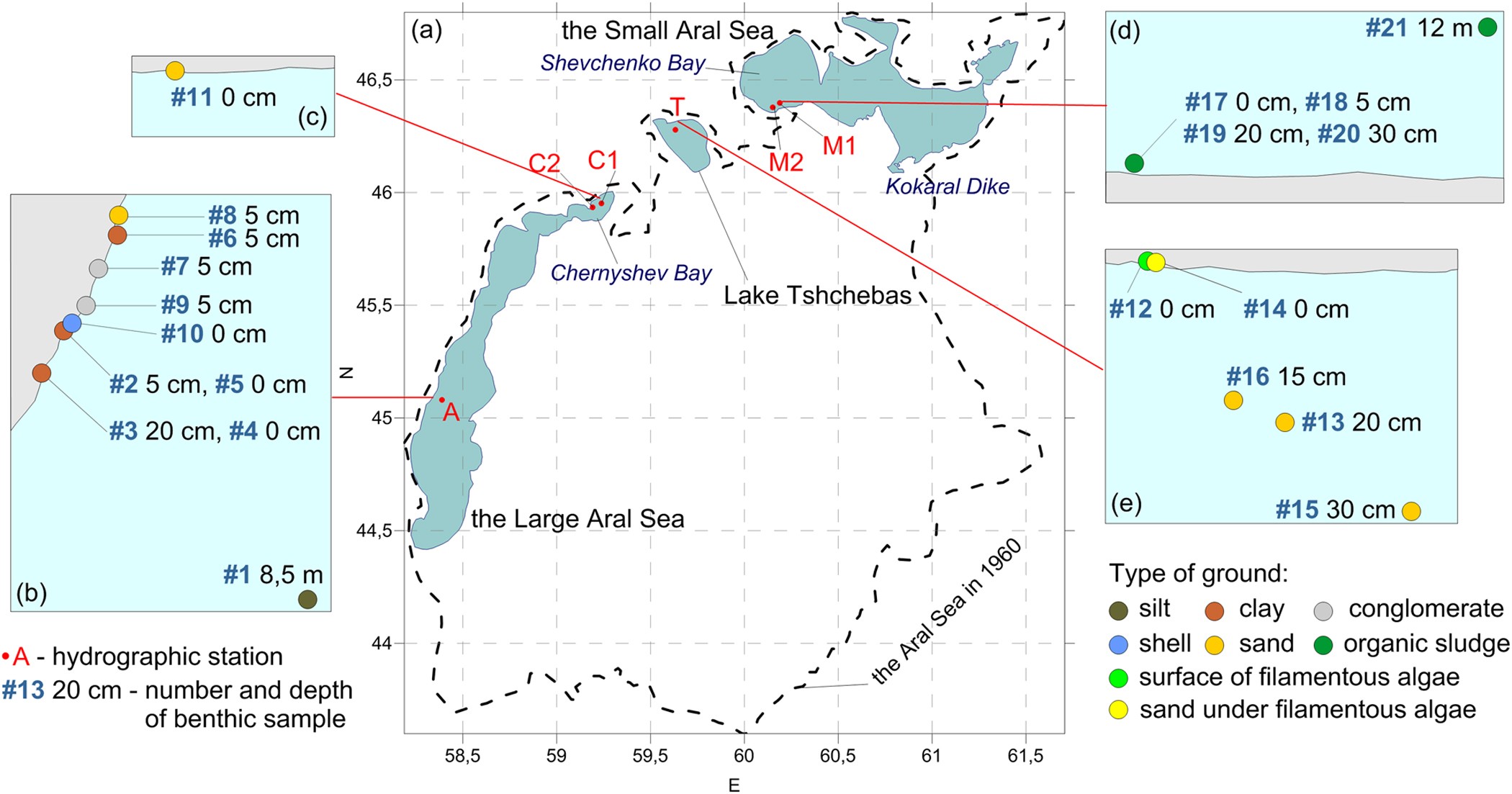 Present state of the Aral Sea: diverging physical and biological