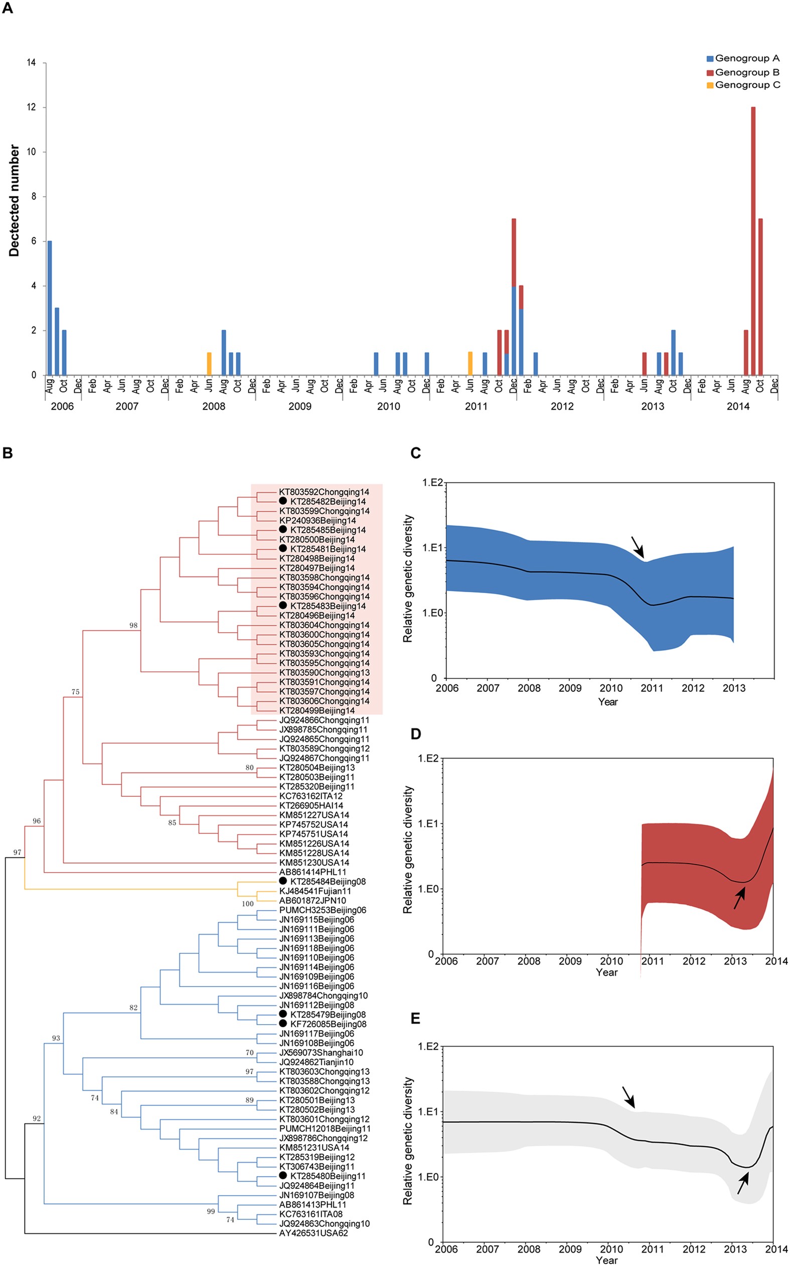 Genetic Divergence Of Enterovirus D68 In China And The