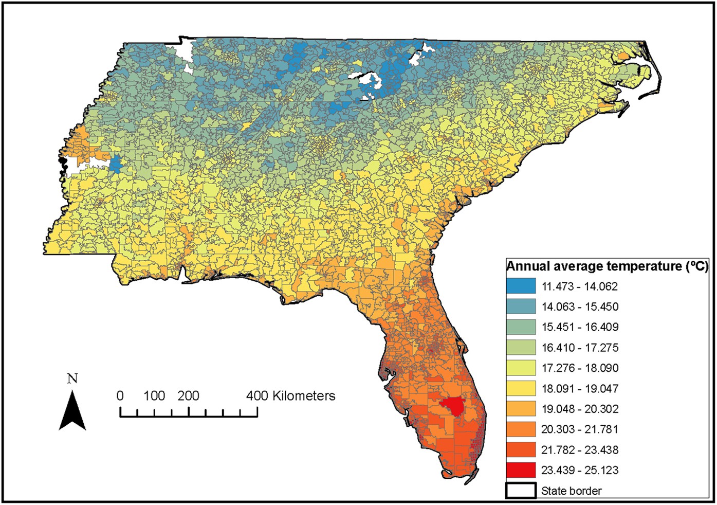 Chronic effects of temperature on mortality in the Southeastern USA using  satellite-based exposure metrics | Scientific Reports