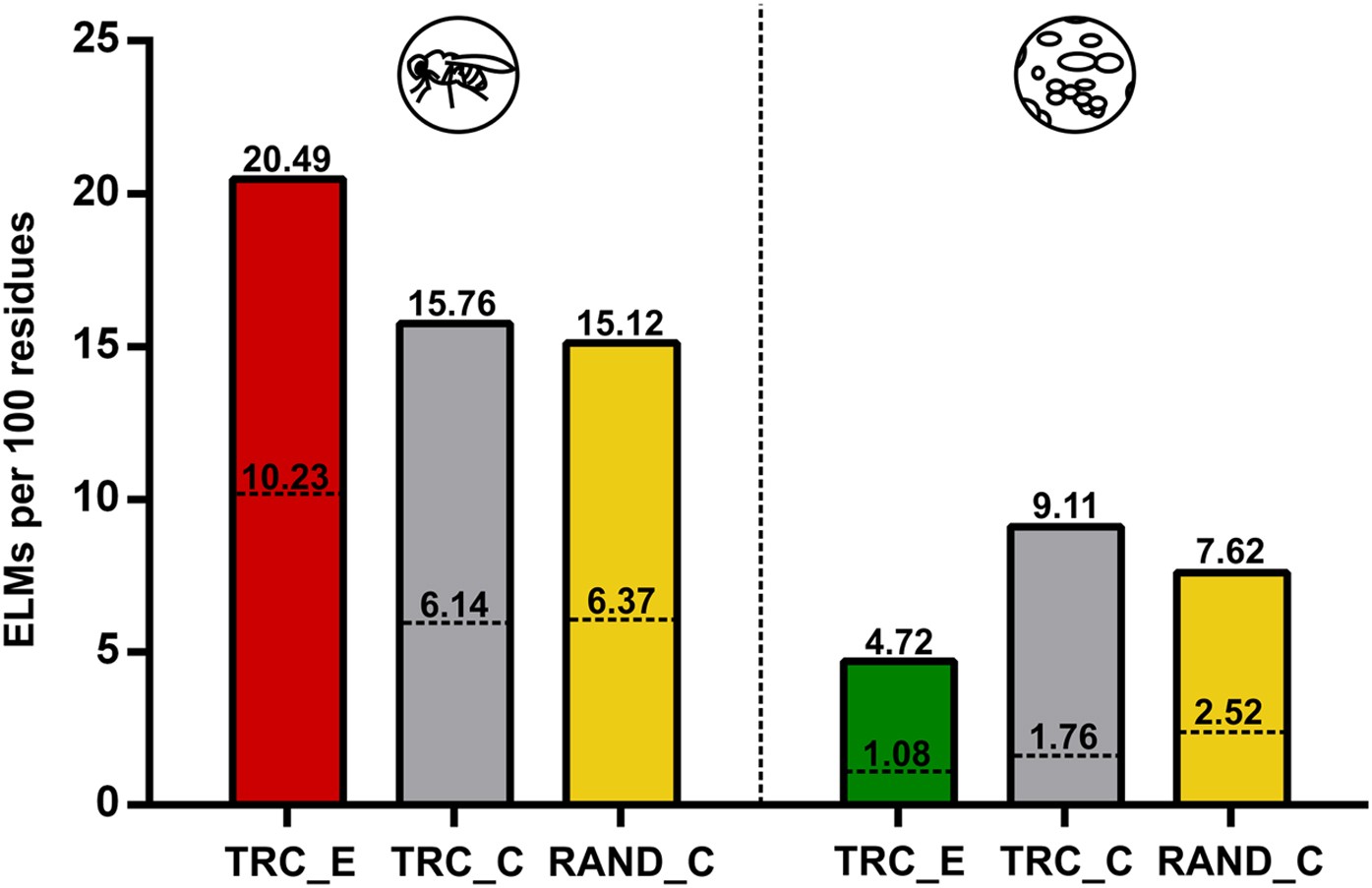 Figure 4: The interaction capacity of TR extensions.