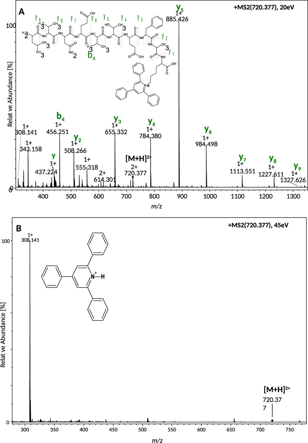 Peptides Labeled with Pyridinium Salts for Sensitive Detection and  Sequencing by Electrospray Tandem Mass Spectrometry | Scientific Reports