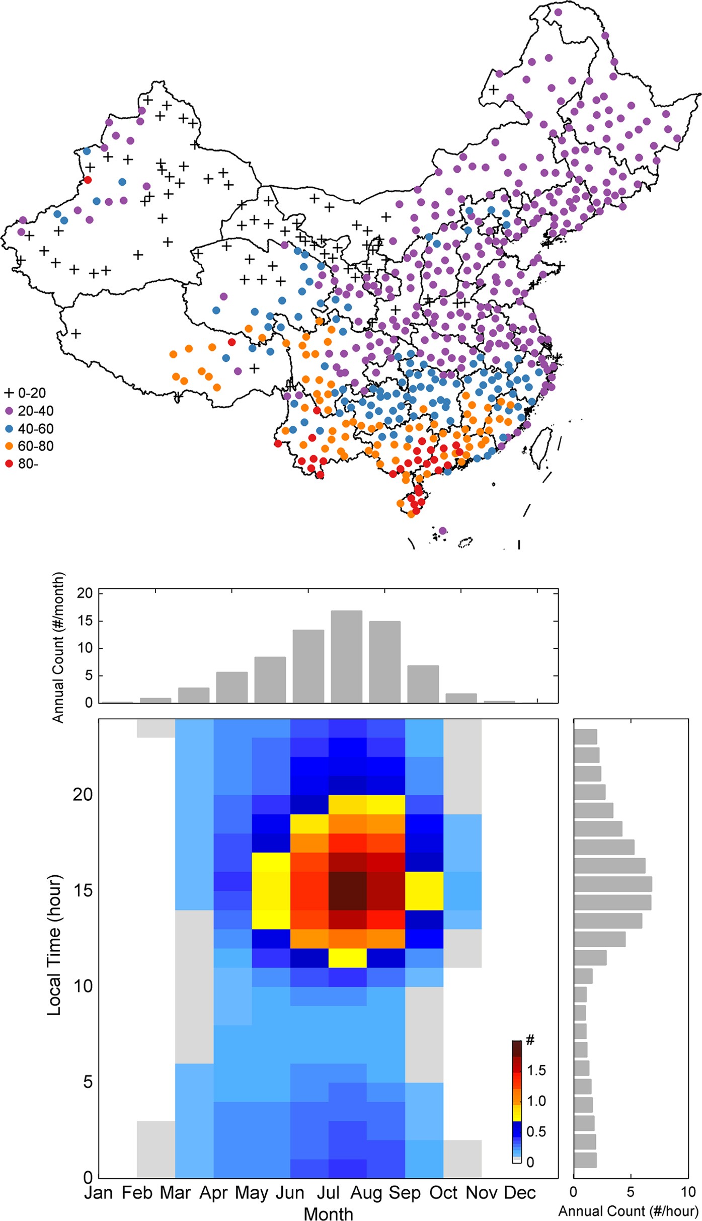 Decreasing trend in severe weather occurrence over China during the past 50  years | Scientific Reports